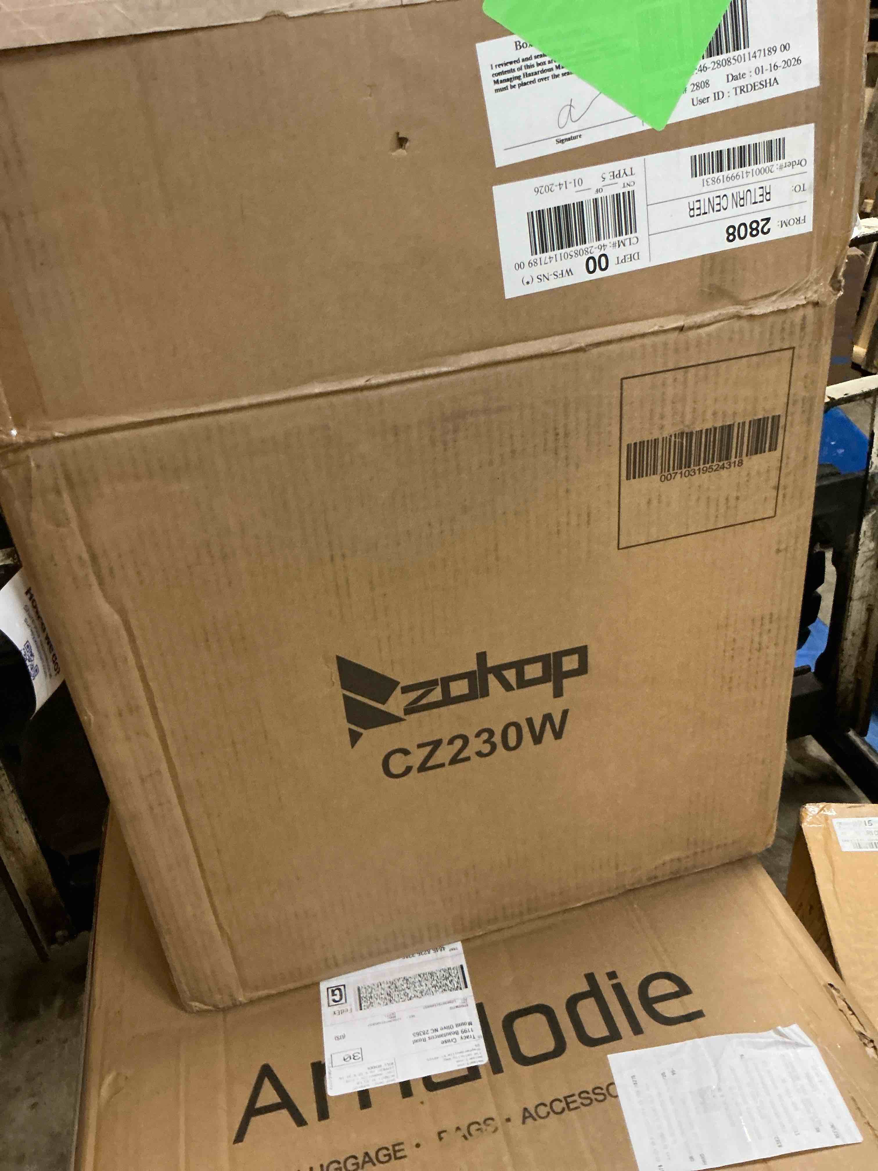 Condition photo showing New/Like New for Ktaxon WiFi Smart Electric Garage Heater  7500W Ceiling Mount Space Heater  240-Volt Hard-Wired Heater Fan-Forced Shop Heater with Digital Thermostat  12H Timer  Remote Control  Black