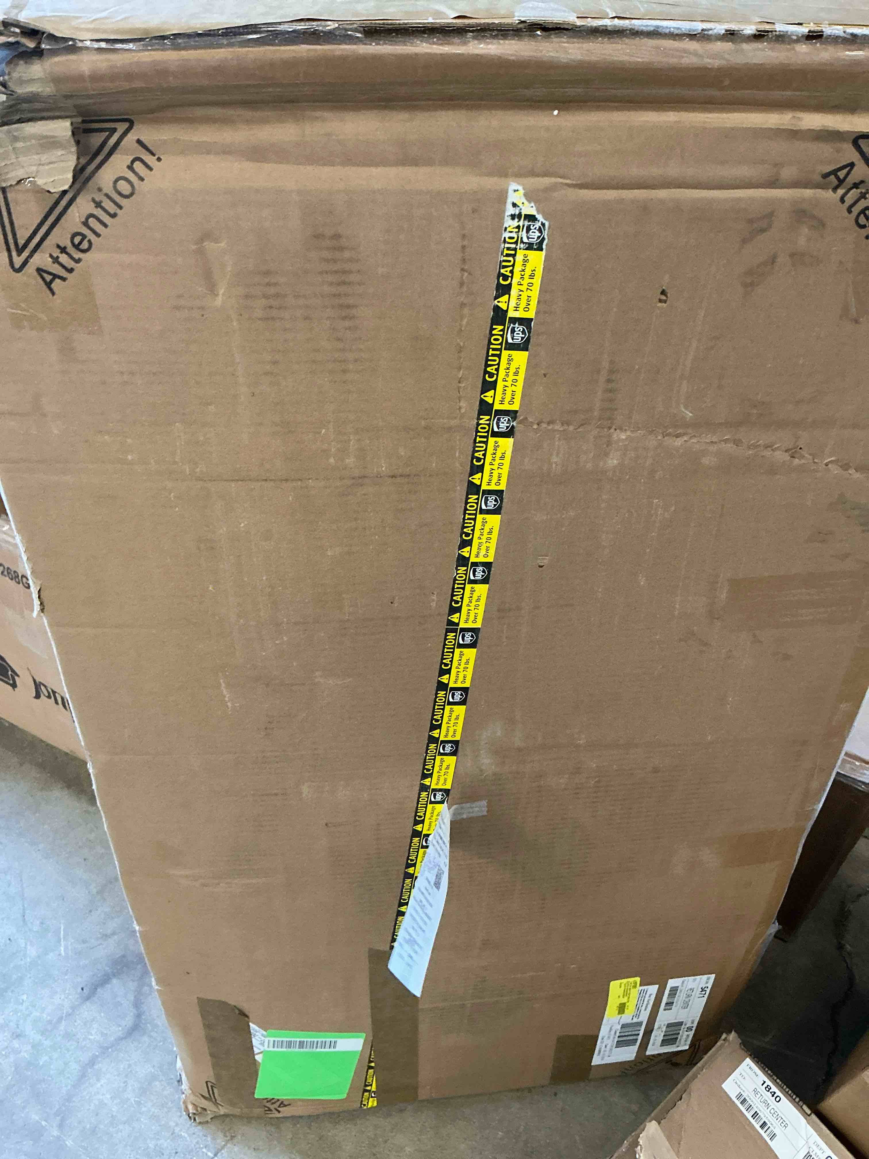 Condition photo showing As Is for Ktaxon Vanity Set with 3 Color Lighted Mirror, Makeup Table with 6 Drawers, Dressing Table Makeup Desk with Stool,Black