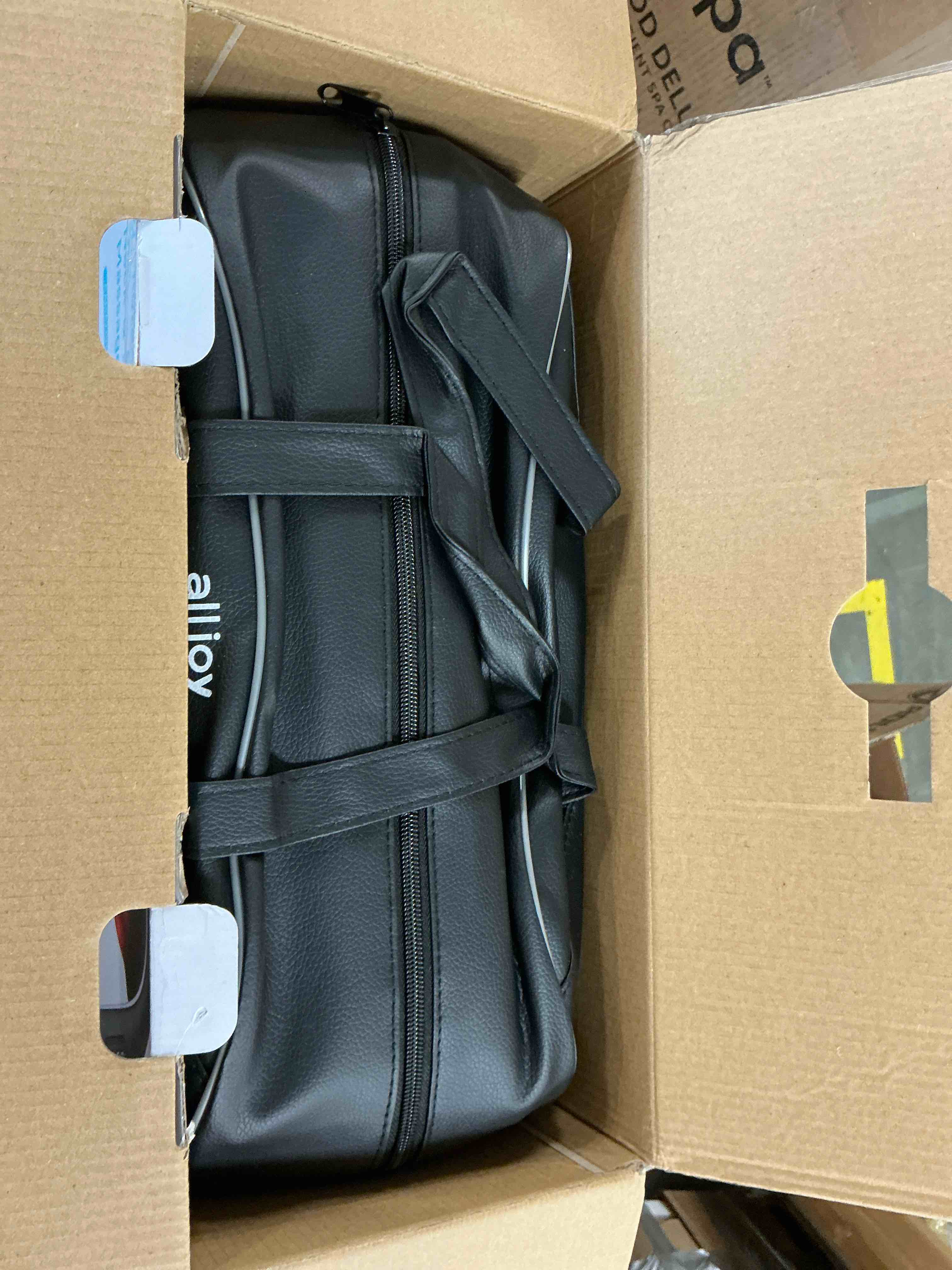 Condition photo showing New/Like New for ALLJOY Shiatsu Shoulder Neck Massager with Heating  Deep Tissue 3D Kneading Massager  Use at Home  Car  Office (Black)