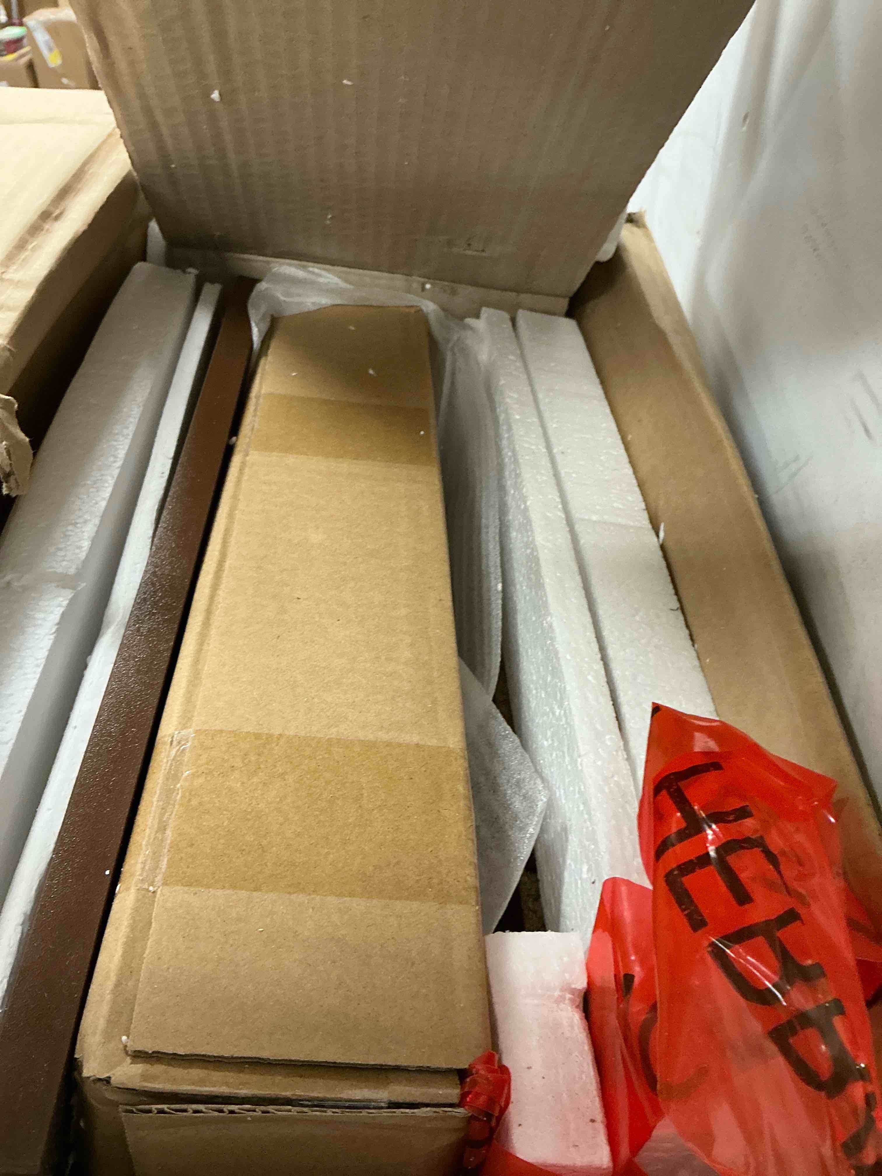 Condition photo showing New/Like New for Homall 52'' Wide 6 Drawer Dresser for Bedroom, Modern Wood Chest of Drawers with Smooth-gliding Drawers, Storage Organizer for Bedroom Living Room, Brown