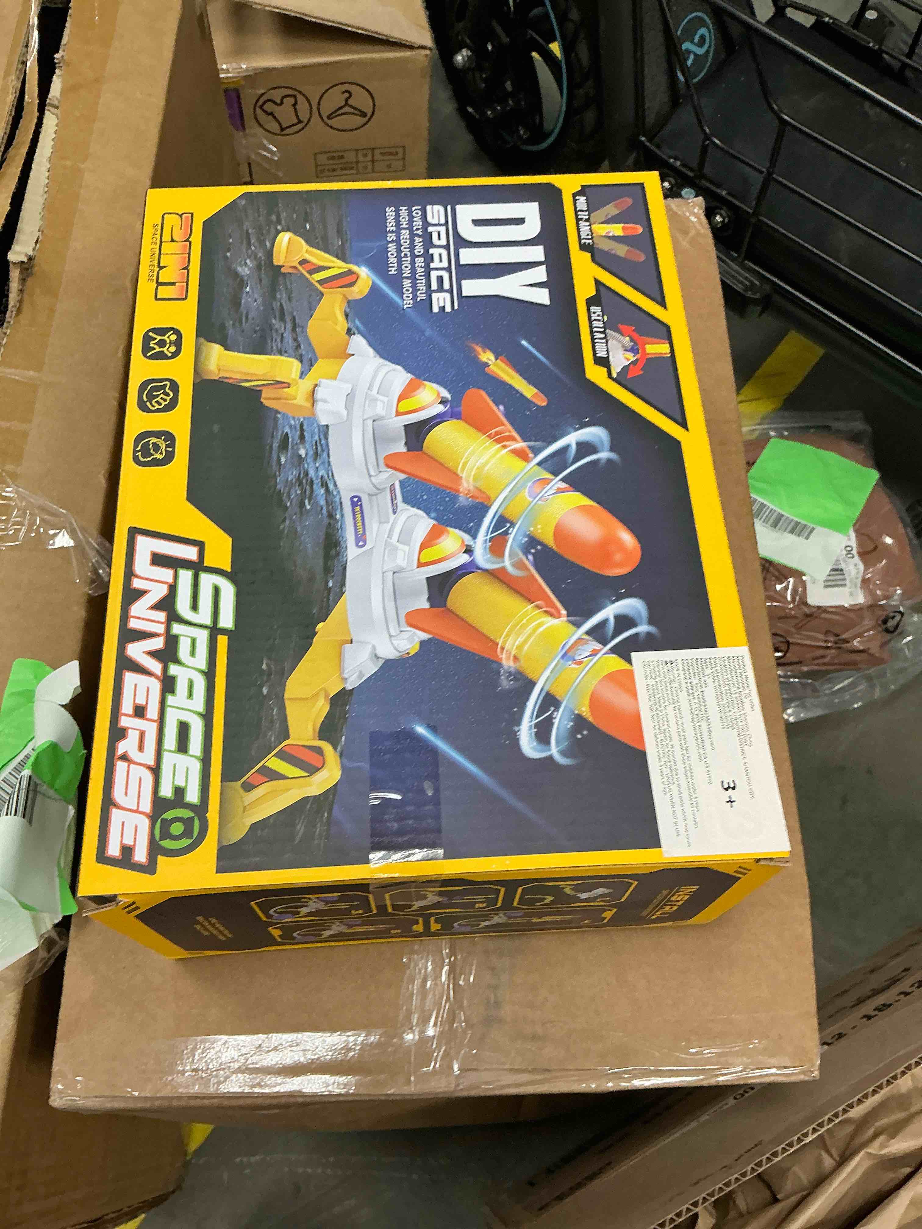 Condition photo showing New/Like New for Anpro Toy Rocket Launcher Set for Kids, Rocket Outdoor Toys with 6 Rockets + Launcher Soars 100 ft for Boys or Girls Age 3+ Years Old Toy Christmas Gift, Yellow