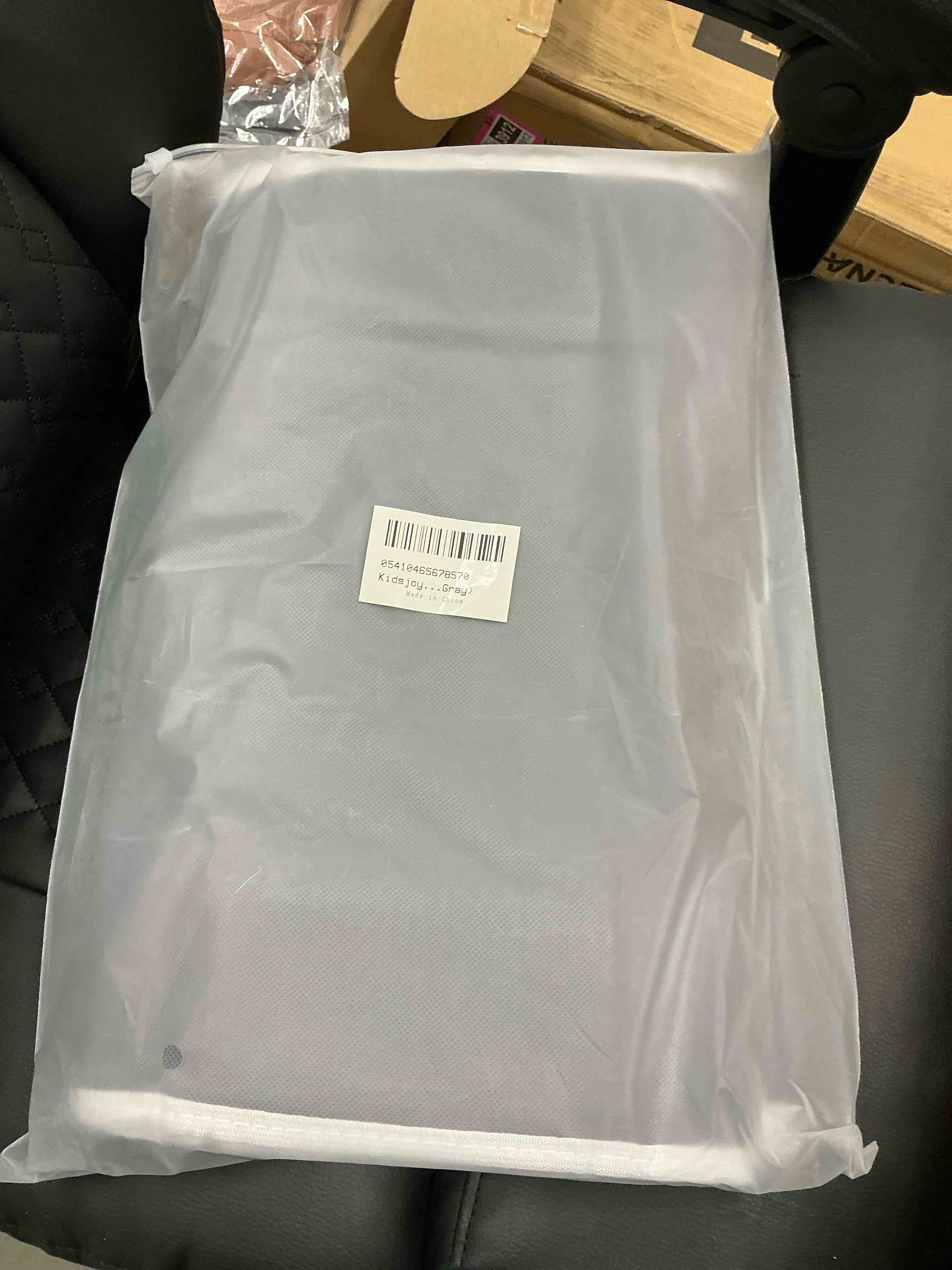 Condition photo showing Good Condition for SPORTS JOY Over the Door Hanging Organizer, Anti Tilt, 50lbs Load, Hanging Storage Shelves for Bedroom, Bathroom, Kitchen (Gray)