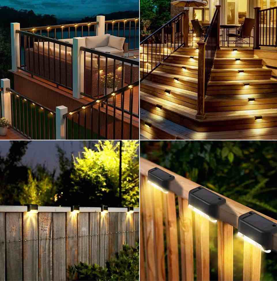 Condition photo showing New/Like New for SZRSTH Solar Lights Outdoor, 16 Pack Solar Step Lights for Stairs Deck Fence Yard Patio 