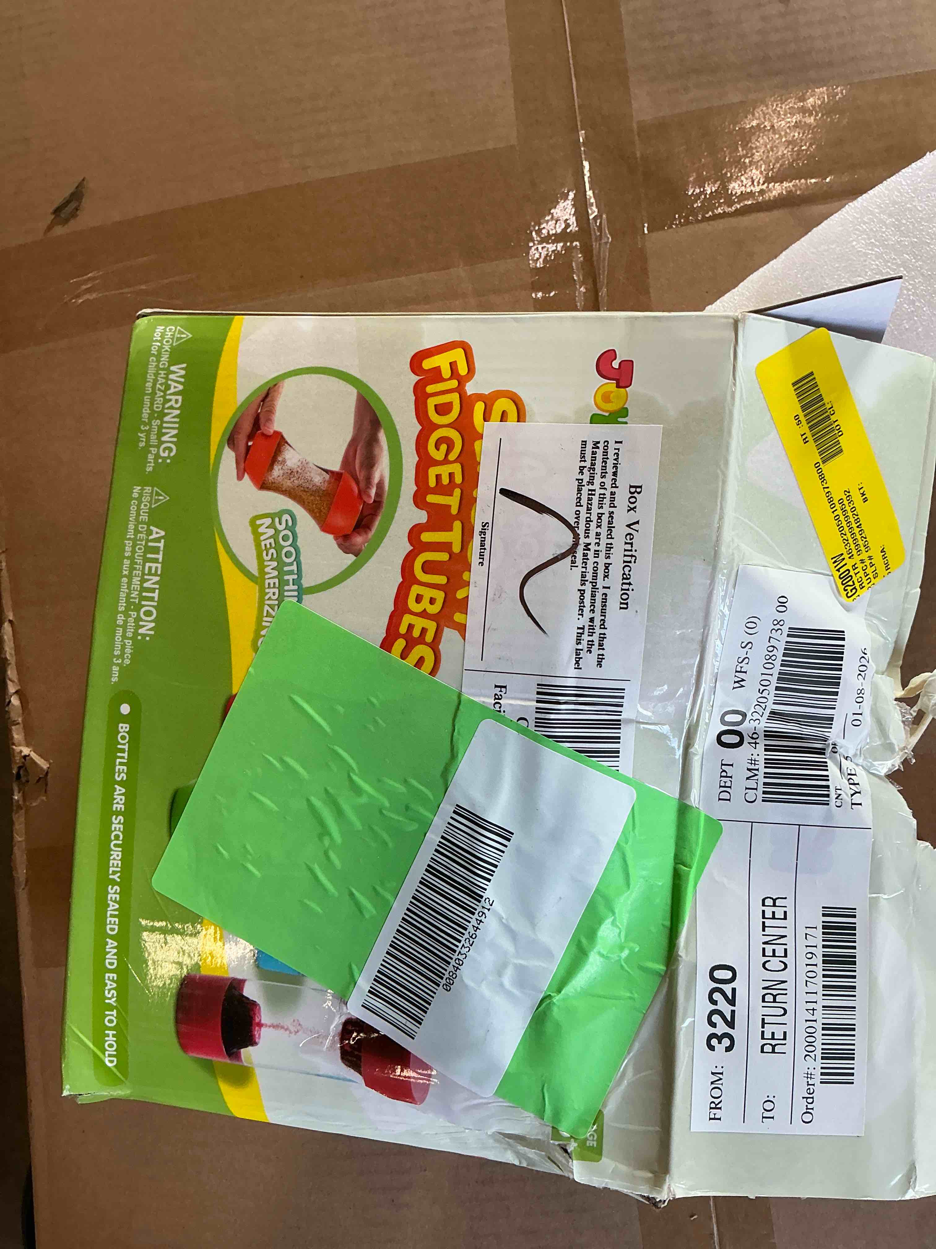 Condition photo showing Good Condition for Joyfy 4-Pack Sensory Tubes Fidget Toys for Toddlers  Stress Relief Items  Christmas Birthday Best Gifts for Kids with Autism  Speech Therapy  Calm Down Corner Supplies  Autistic Sensory Toy