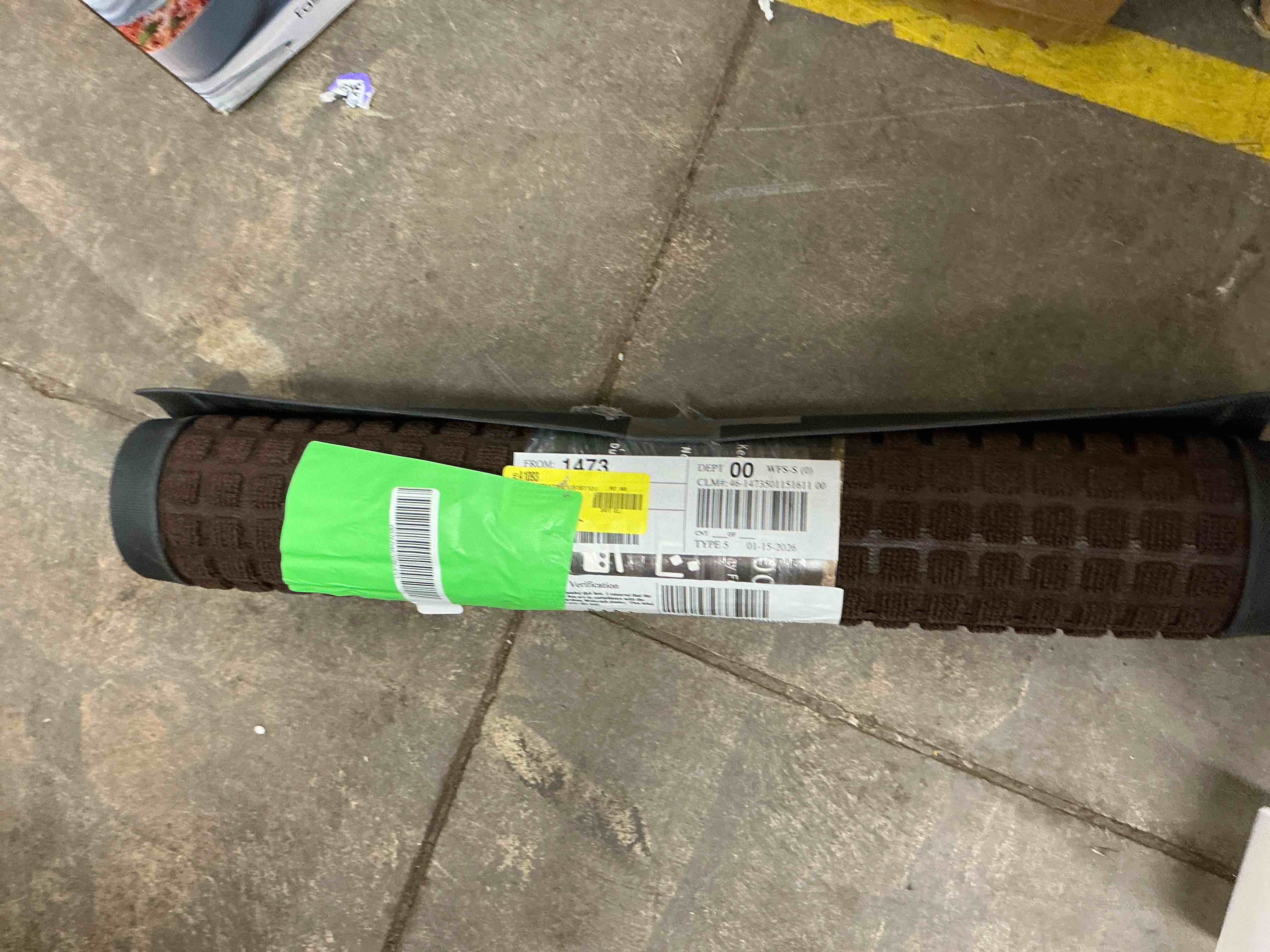 Condition photo showing Good Condition for SIXHOME Outdoor Mat Non Slip Doormat 24 x47  Front Door Mat Outside Absorbent Rubber Welcome Mat Low Profile Dirt Trapper Indoor Outdoor Doormat Thicken Checker Entryway Rug Floor Mat Black