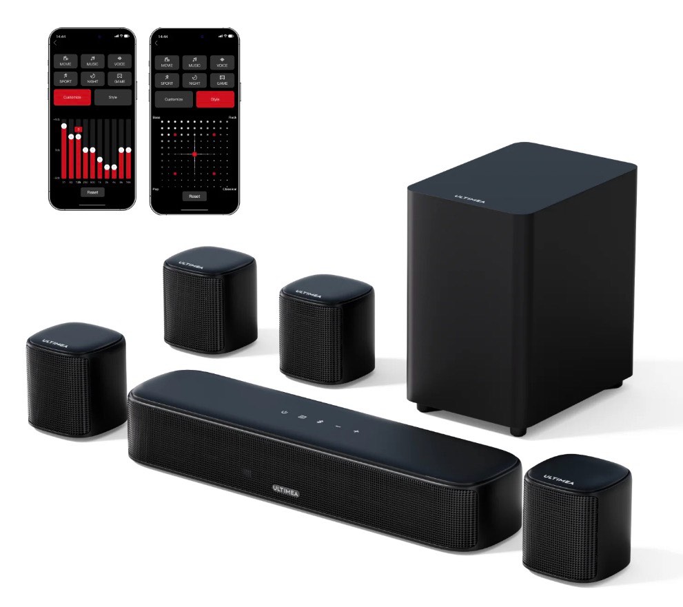 Condition photo showing New/Like New for ULTIMEA 7.1ch Virtual Surround Sound Bar, Soundbar for Smart TV with Subwoofer, OPT/AUX/BT, Aura A40