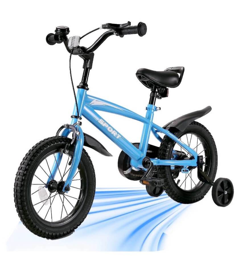 Naipo 16  Kids Girls and Boys Blue Bike for Age 4-8 Years Old