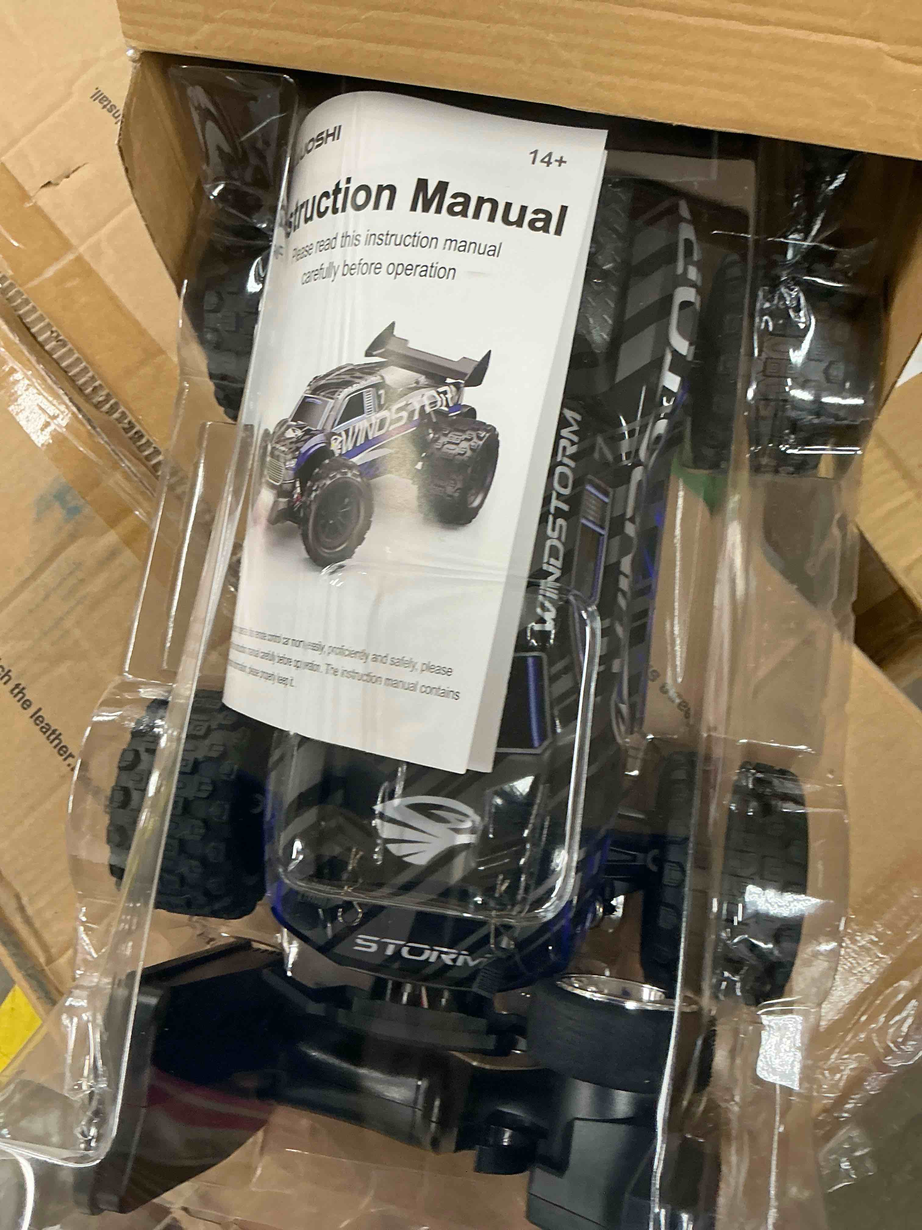 Condition photo showing New/Like New for AUOSHI 1:14 Upgraded RC Car with Metal Drivetrain, 60MPH Brushless, Dual 3S Batteries 70 Min Run Time, Waterproof 4WD Remote Control Truck, Cooling Fan, Heat Sink & LED Lights, Gift for Teens & Adult