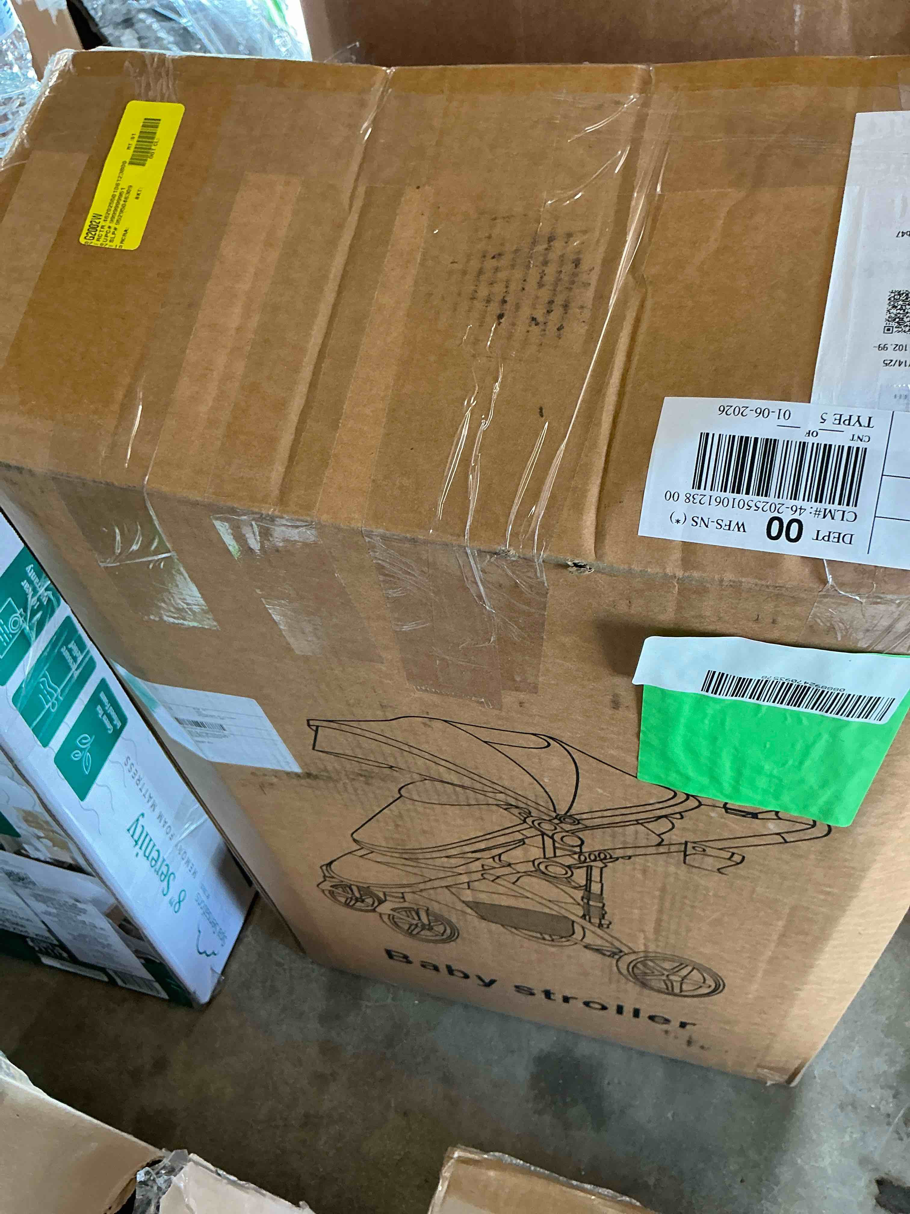 Condition photo showing New/Like New for babyeap 2 in 1 Baby Stroller,Foldable Lightweight Carriage Reversible Bassinet Pram for Toddler,Travel Stroller with with Cup Holder?Storage Bag,Black