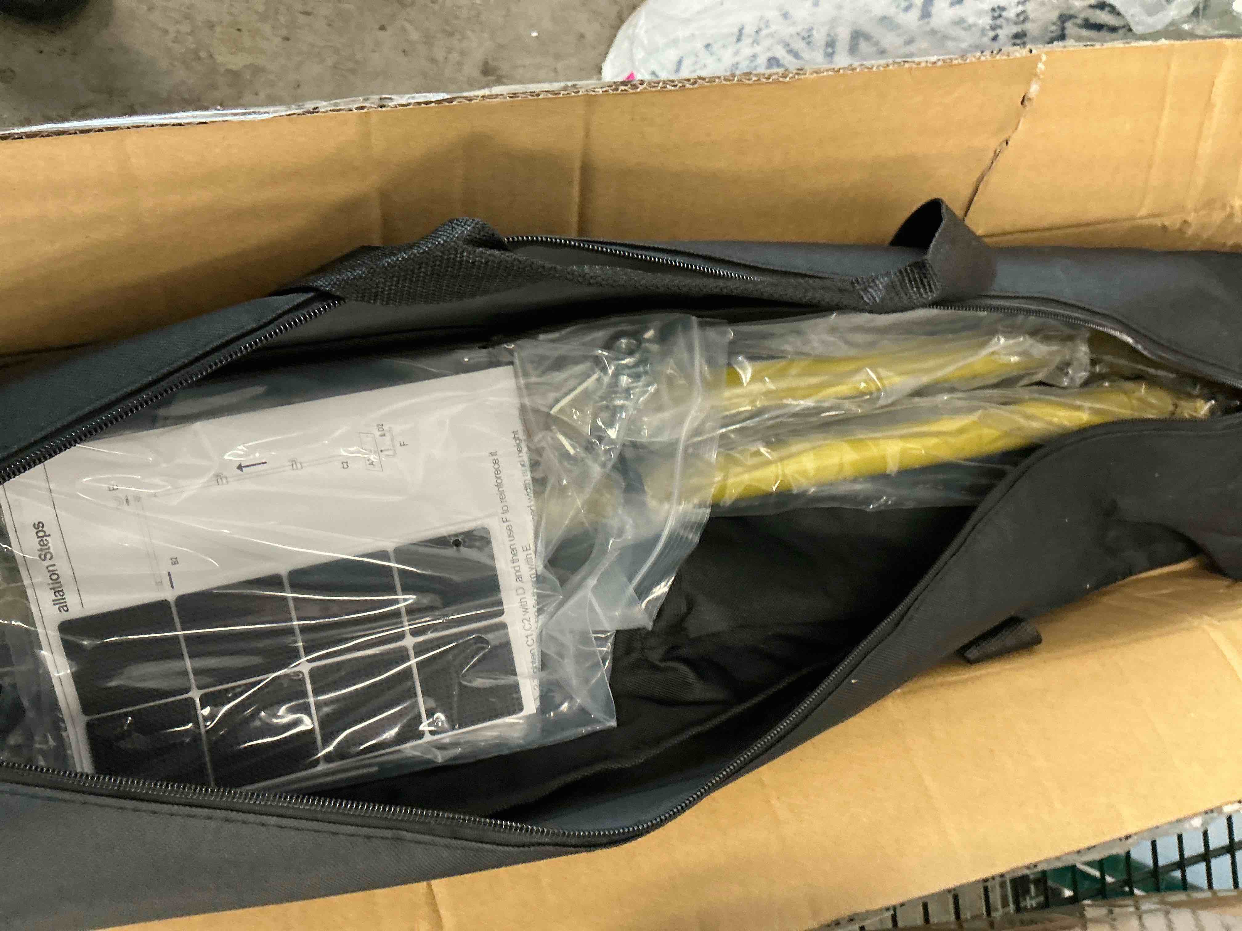 Condition photo showing Good Condition for EMART 6.5x10ft Heavy Duty Backdrop Stand System, Adjustable Metal Frame Support Kit for Birthday, Event Photography