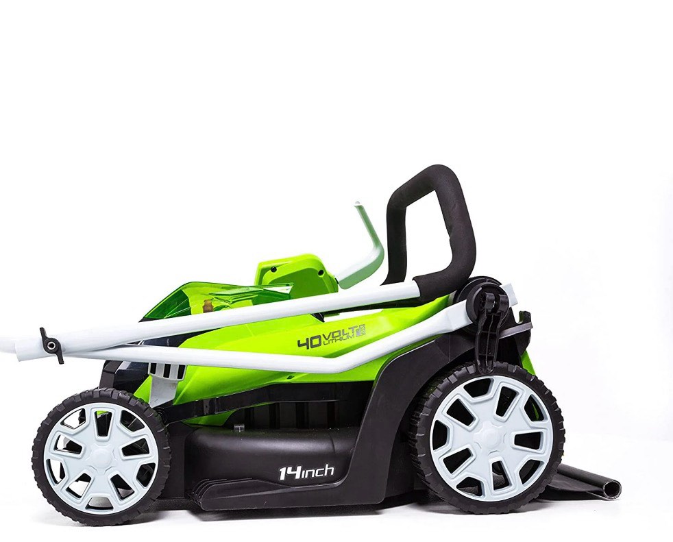 Condition photo showing New/Like New for Greenworks 40V 14 Cordless Walk-Behind Lawn Mower with 4.0 Ah Battery & Charger 2508202AZ
