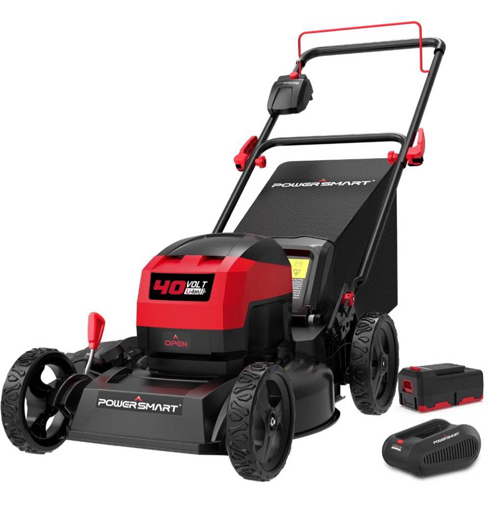 PowerSmart 40V 4.0Ah 17  Cordless Push Lawn Mower  with 3-in-1 Options