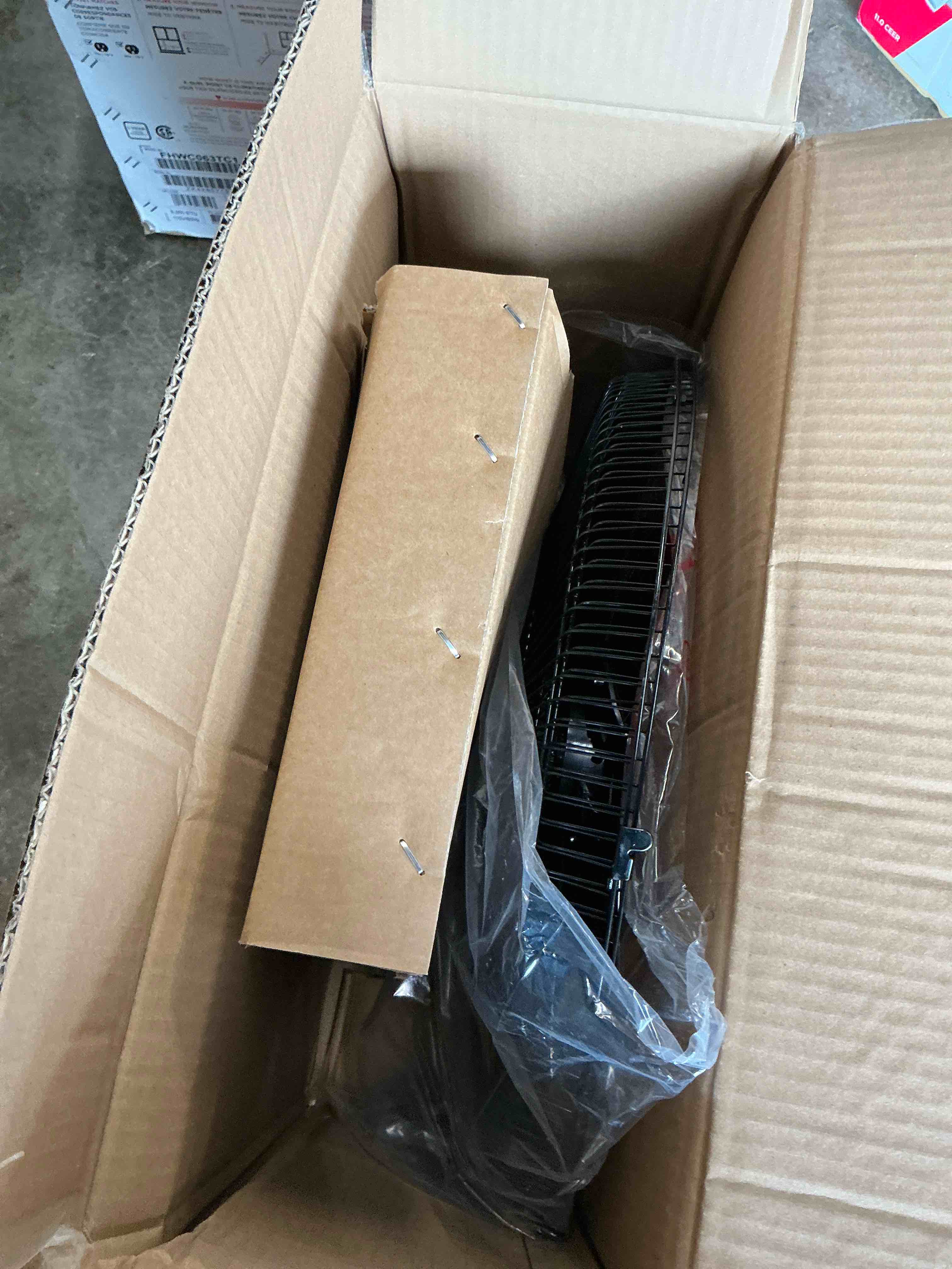 Condition photo showing New/Like New for Wall Mount Fan 20 Inch with Remote 3-speed Wall Oscillating Quiet Fan with 5 Metal Blades Adjustable Tilt and Timing High Velocity Fans for Bedroom