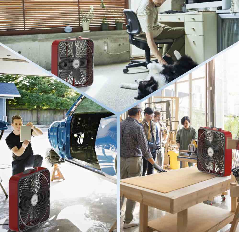 Condition photo showing Good Condition for Lasko B20548 3 Speed Pro Power Box Fan