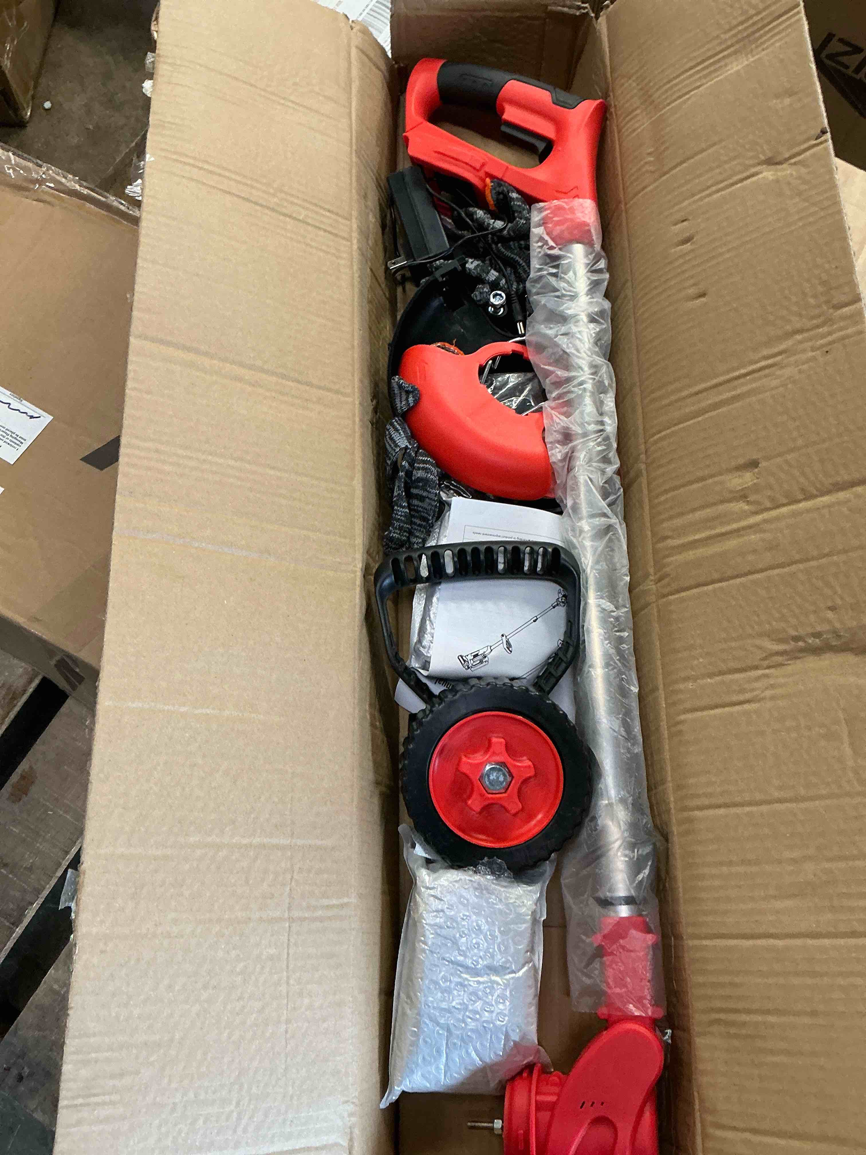 Condition photo showing Good Condition for Grass Trimmer Cordless Electric Weed Eaters & Weed Trimmer Weed Lawn Edge Trimmer Mower with Upgraded Wheels