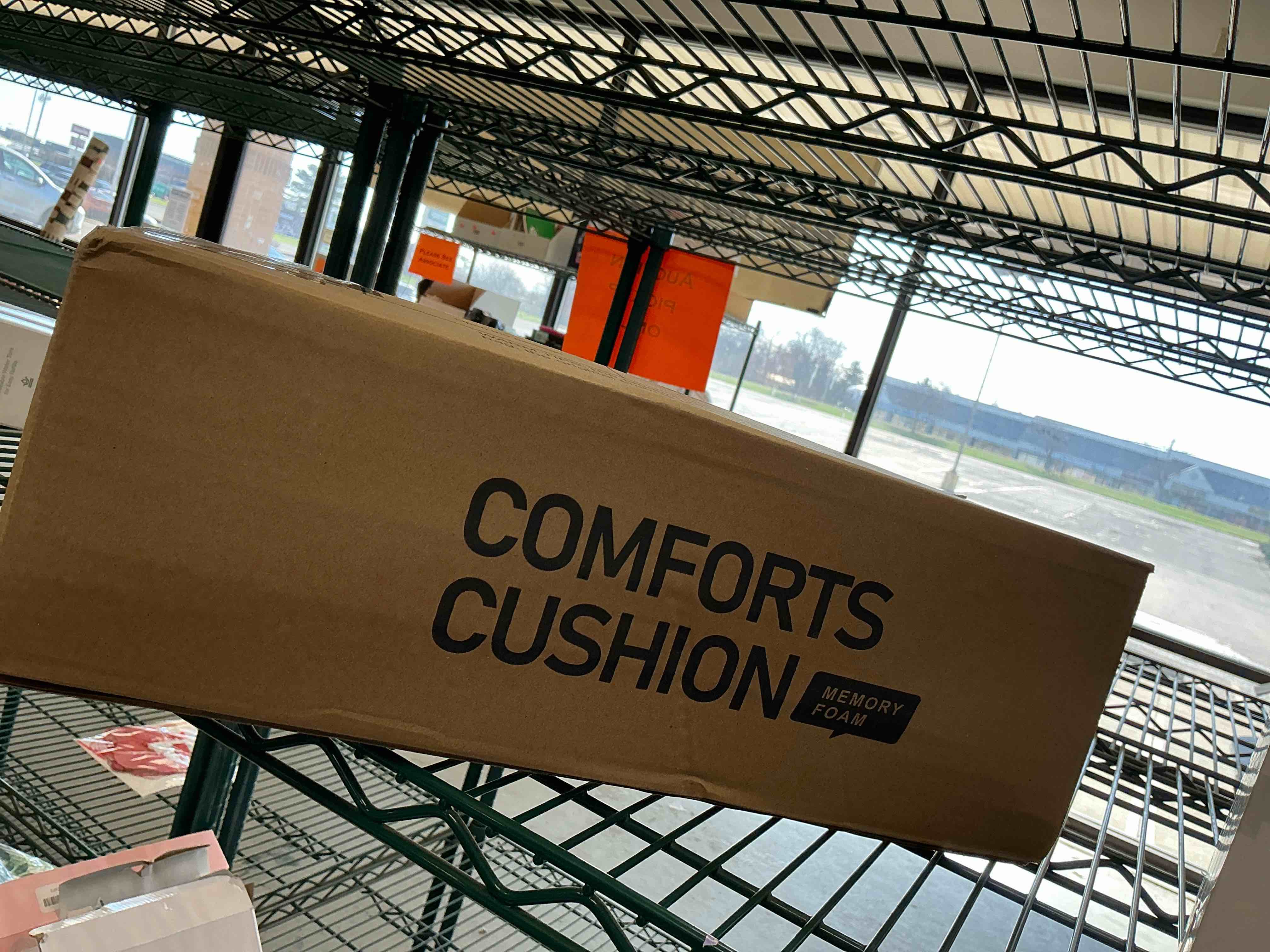 Condition photo showing New/Like New for Ergonomic Memory Foam Seat Cushion for Truck Drivers, Office Chairs, Car Seats Sciatica Relief Pillow for Tailbone, Pressure Relief Pad for Long Sitting Driving (Gray)