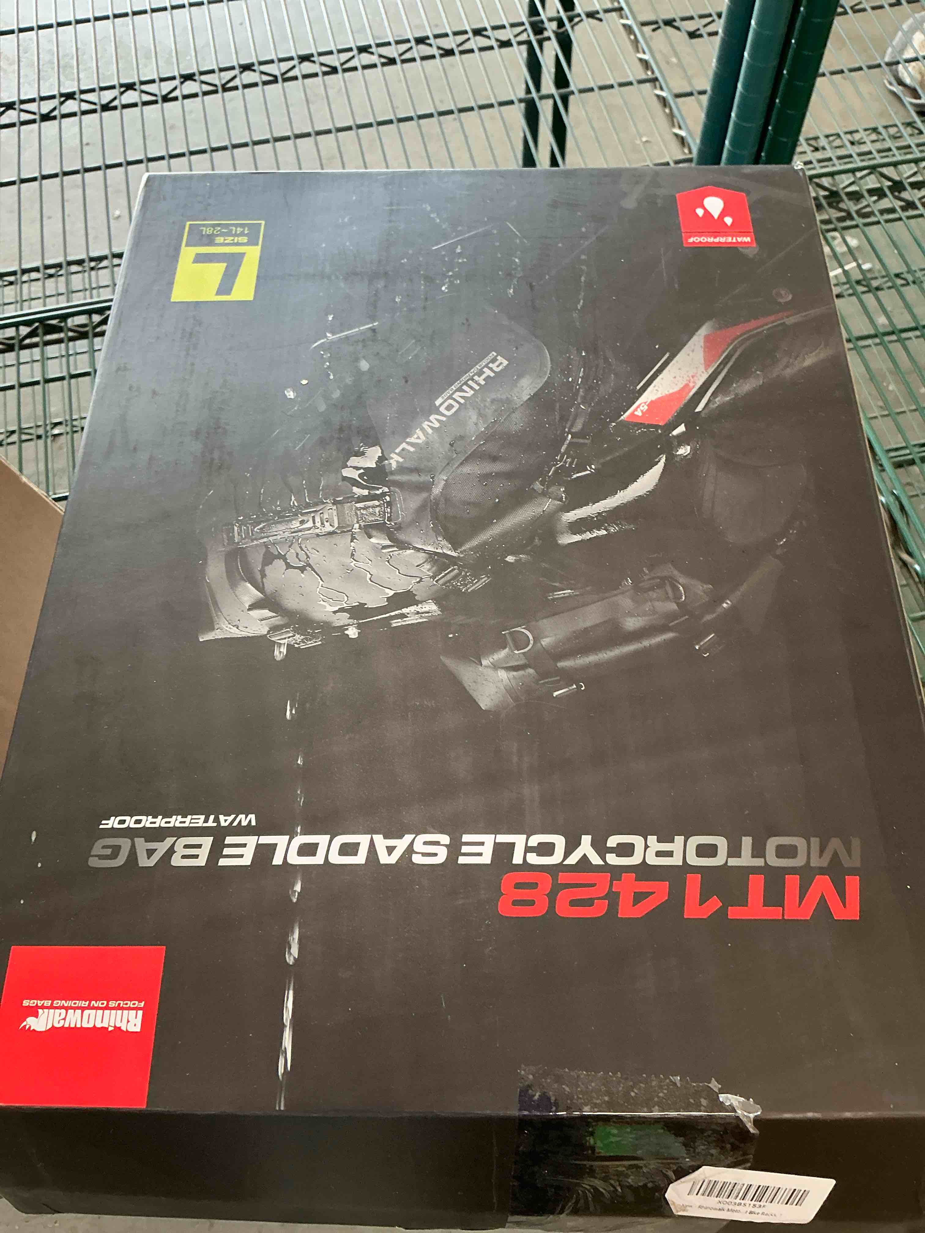 Condition photo showing Good Condition for Rhinowalk Motorcycle Saddle Bags Waterproof Anti-Vibration Motor Side Bags Shoulder Bag Motorbike Panniers 28L(14L*2) for most Adventure and Sport Motorcycle Racks, 1 Pair 28L Black-28L