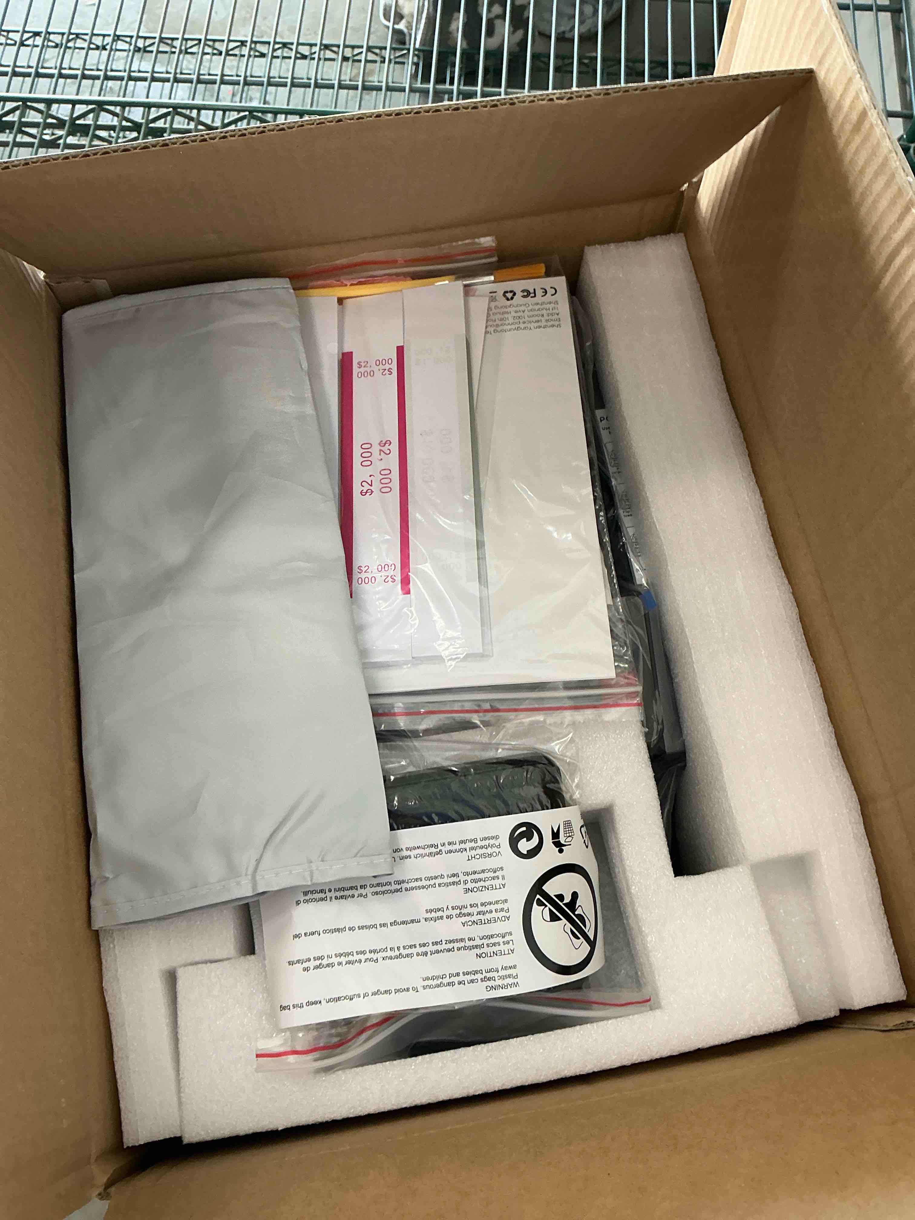 Condition photo showing New/Like New for PONNOR N70 Mixed Denomination Money Counter Machine, Value Counting, Cash Counter with Three Displays, UV/MG/IR/MT Counterfeit Detection for Money Counting, Printer Enabled Bill Counter for Business