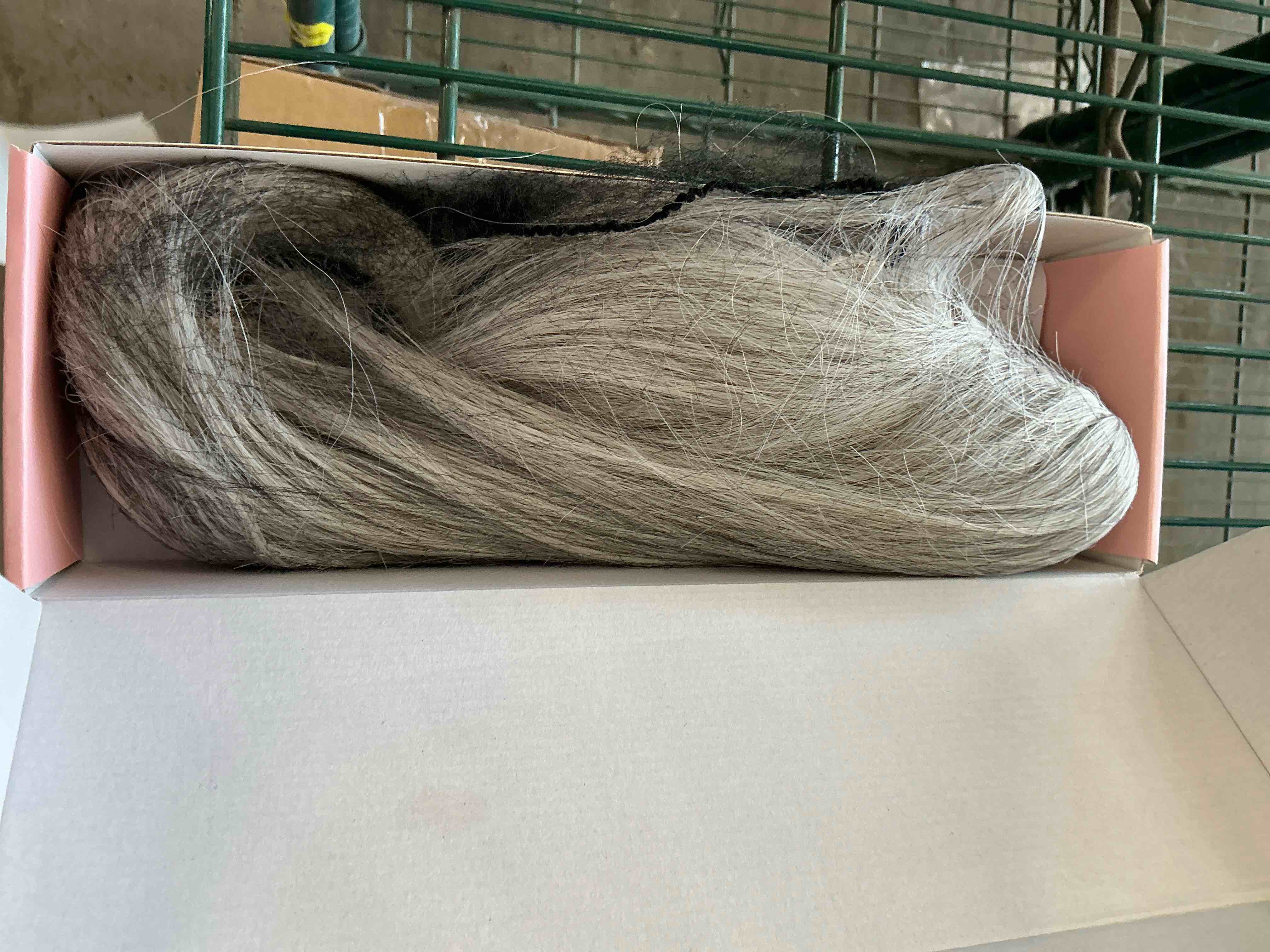 Condition photo showing New/Like New for Ponytail Extension – 16” Claw Clip in Ponytail Hair Extensions Natural Soft Synthetic High Pony Tail Hairpieces for Women (Silver Grey, 16 inch) 16 Inch Silver Grey
