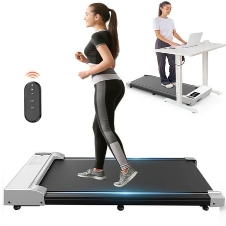 FORMILL Walking Pad-Under Desk Treadmill for Home&Office Portable Walking Treadmill 2.5HP 2 in 1 Walking pad for Walking Jogging Machine with 265 lbs Weight Capacity Remote Control LED Display
