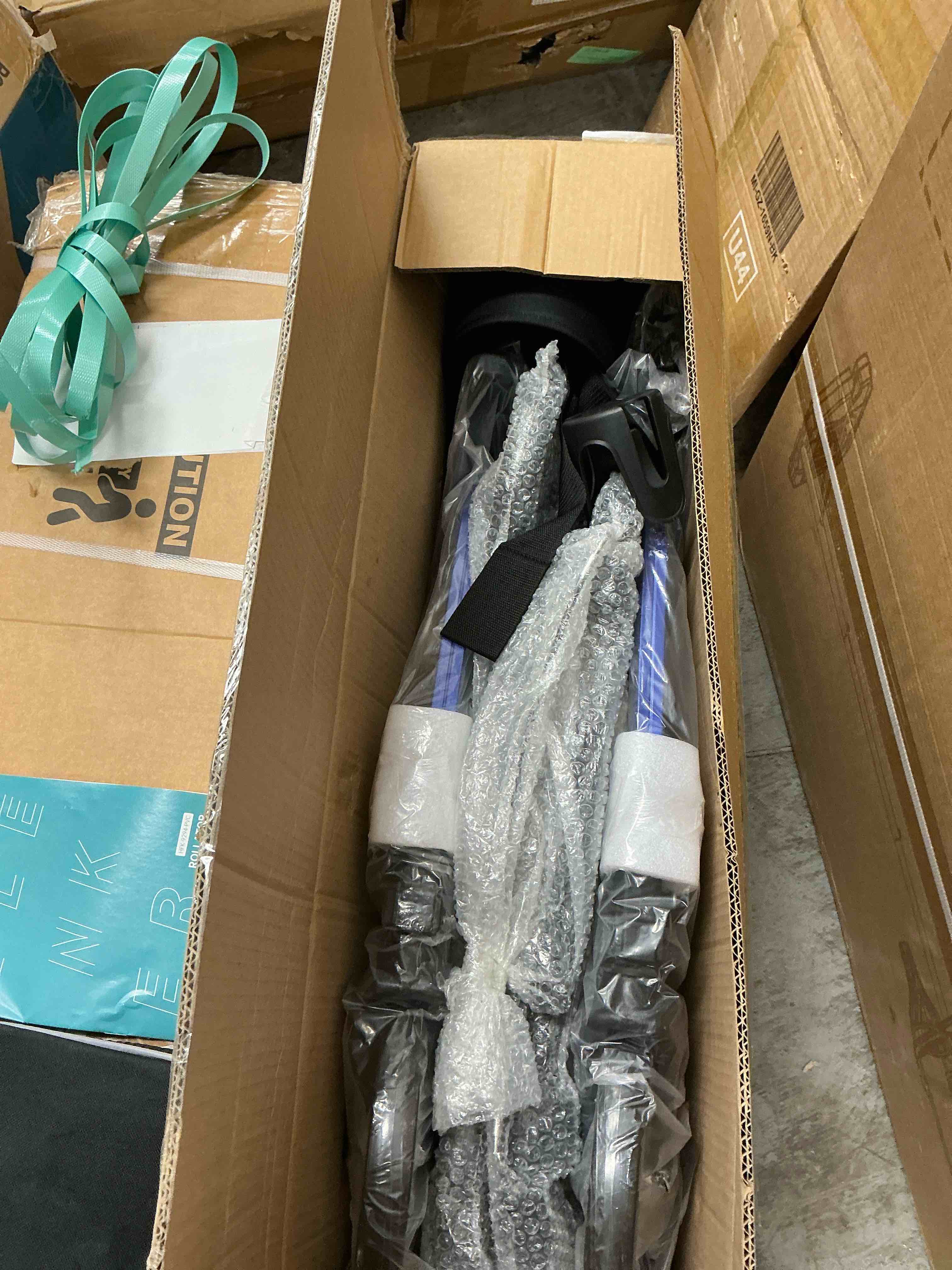 Condition photo showing New/Like New for ELENKER 2 in 1 Rollator Walker & Transport Chair for Seniors, Foldable Walker Wheelchair Combo with 10” Wheels and Shock Absorber, Blue