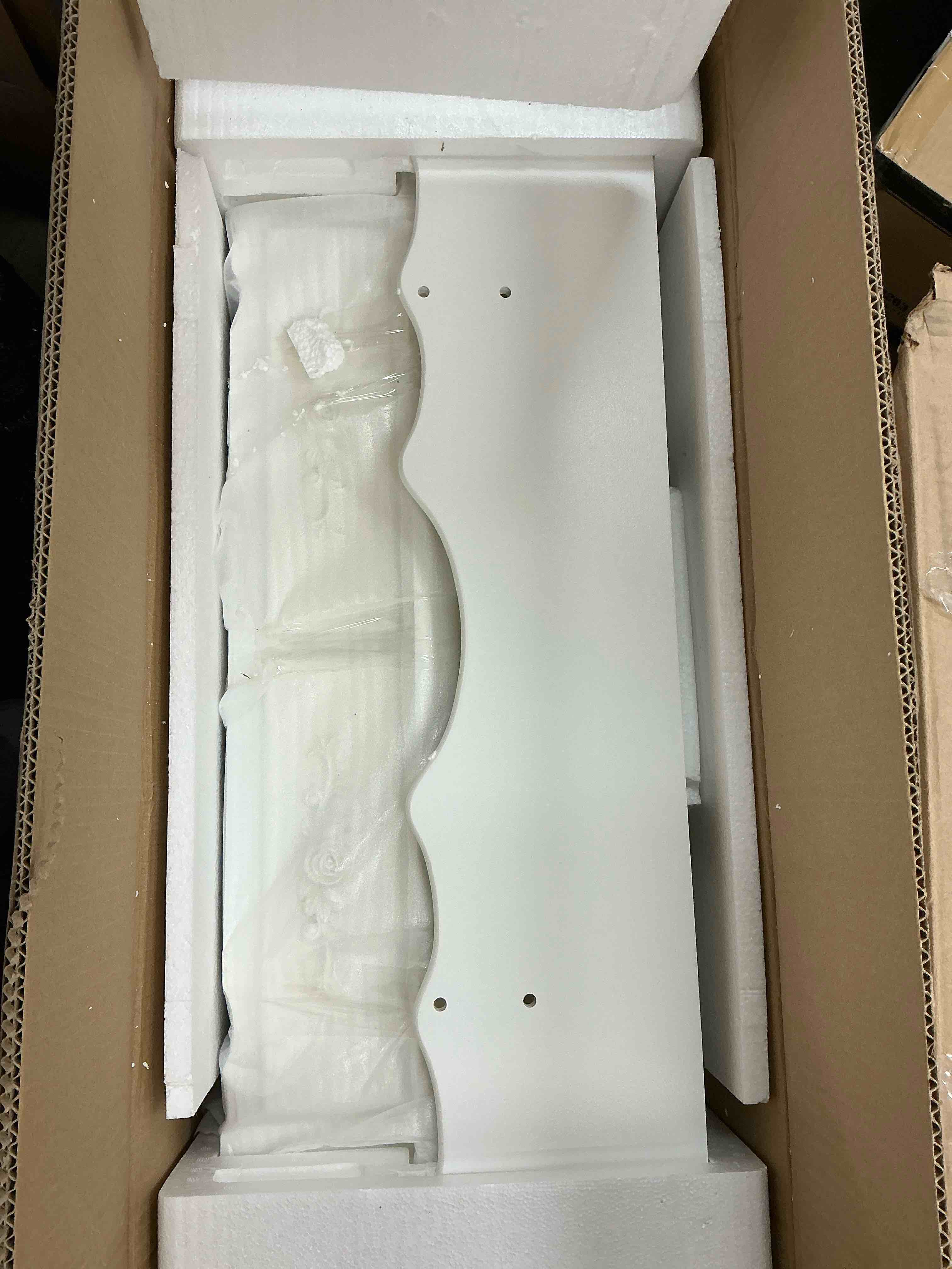 Condition photo showing New/Like New for Ktaxon Elegance White Dressing Table Vanity Table and Stool Set Wood Makeup Desk with 4 Drawers & Mirror