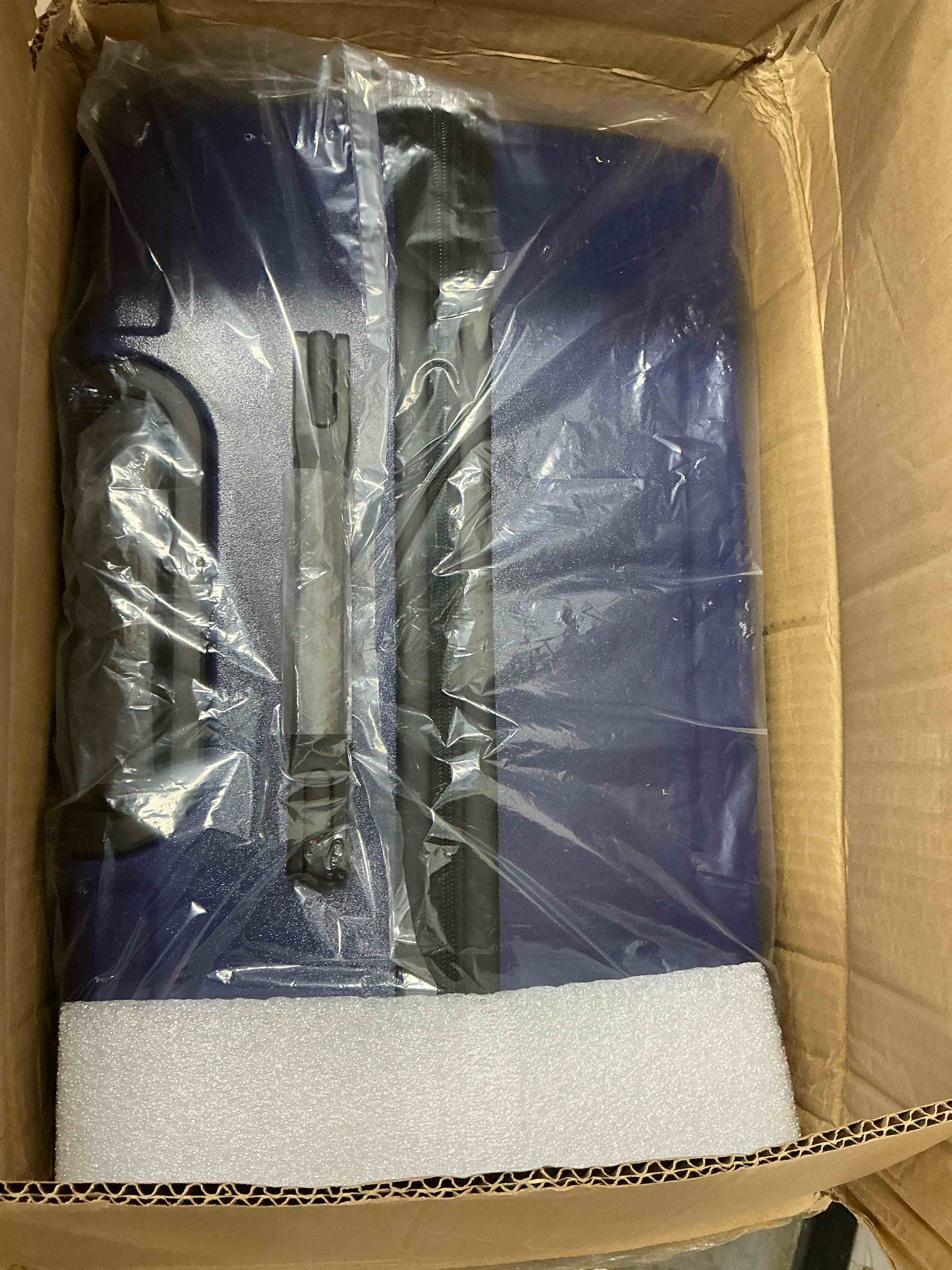 Condition photo showing New/Like New for Zimtown 5-Piece Luggage Set with 8 Packing Cubes, Hard Shell Suitcase Set with Spinner Wheels Built-in TSA Lock, Dark Blue