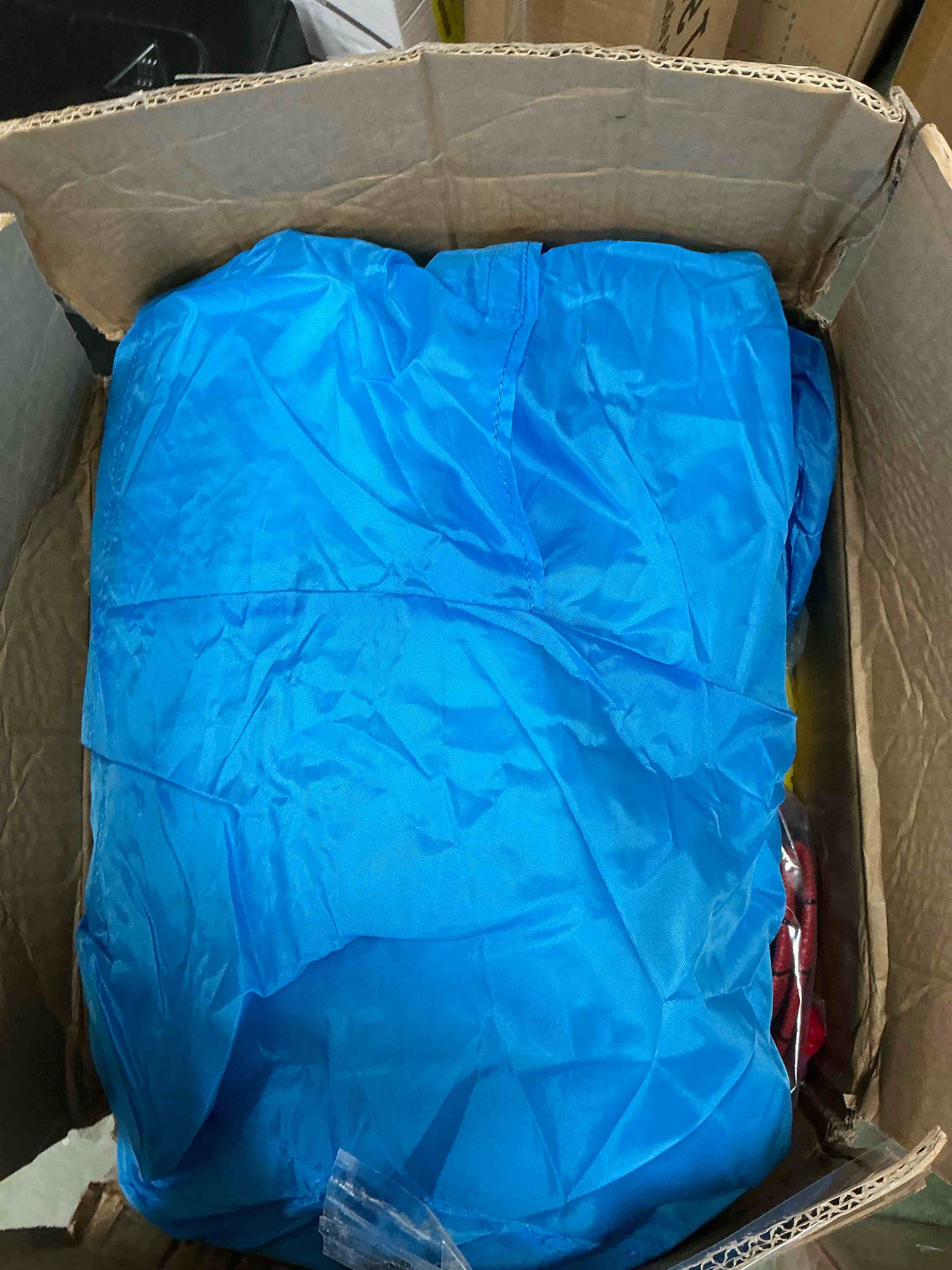 Condition photo showing Good Condition for GVDV 9FT Inflatable Bounce House with Slide & 350W Blower, White Jumping Castle for Kids 3–12, Indoor & Outdoor Wedding or Party Fun