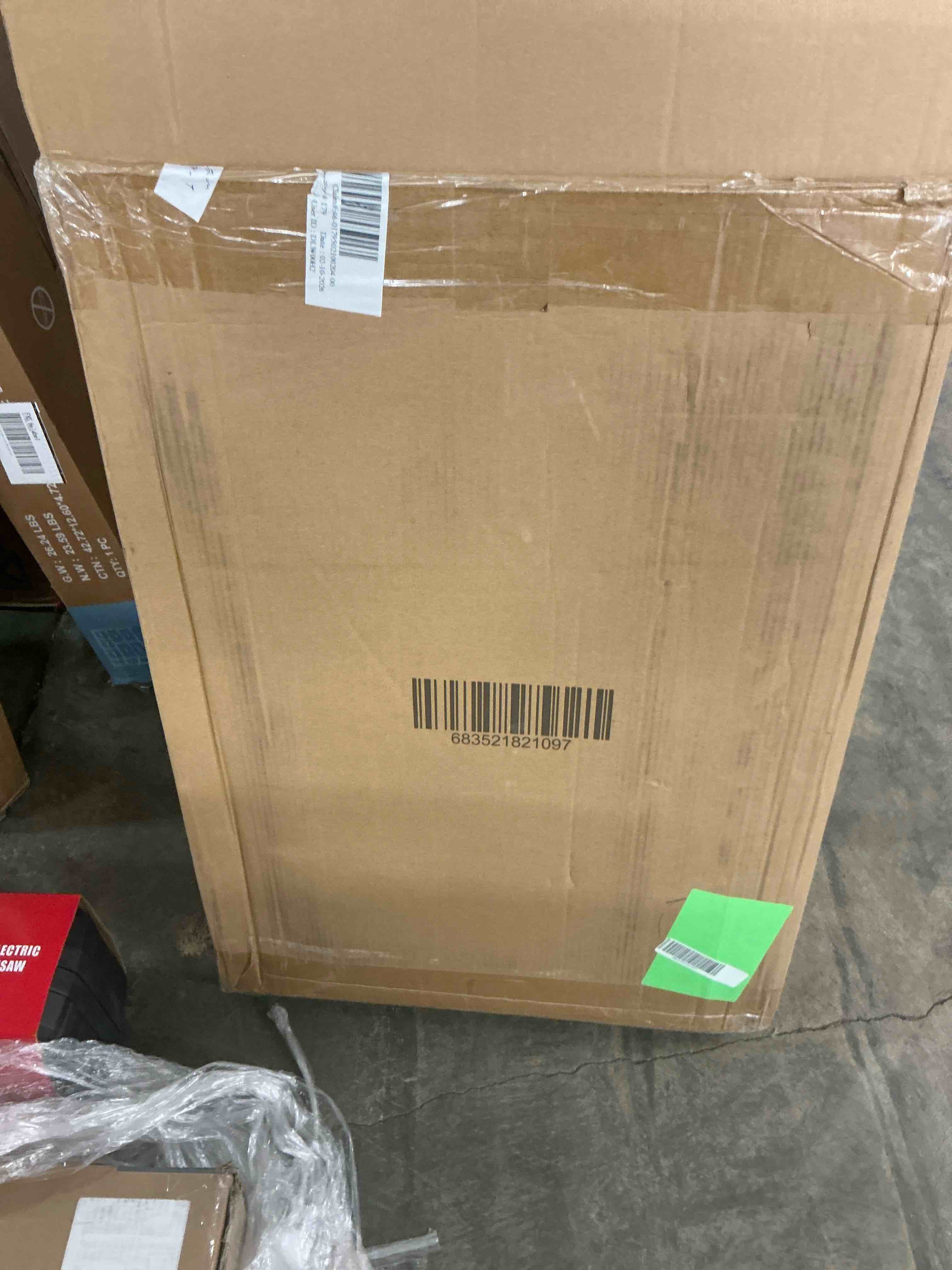 Condition photo showing New/Like New for Ktaxon 33 In. Portable Basketball Hoop Stand 6.5-8 ft Adjustable Basketball Goal System with PVC Backboard Indoor/Outdoor