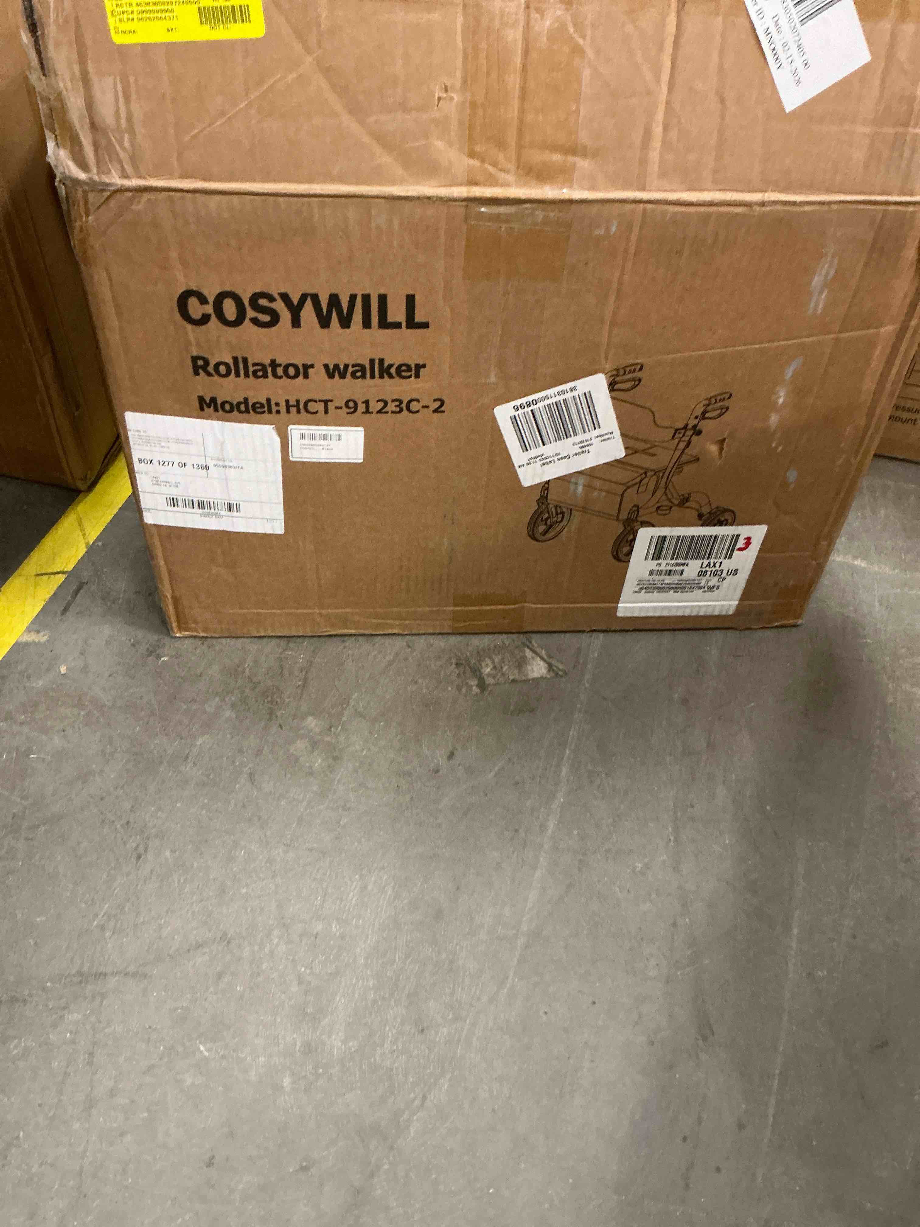 Condition photo showing Good Condition for COSYWILL Walker with Seat,Foldable Rollator Walker,10" Wheels,Height Adjustable,Removable Back Support, 300 lbs,Black