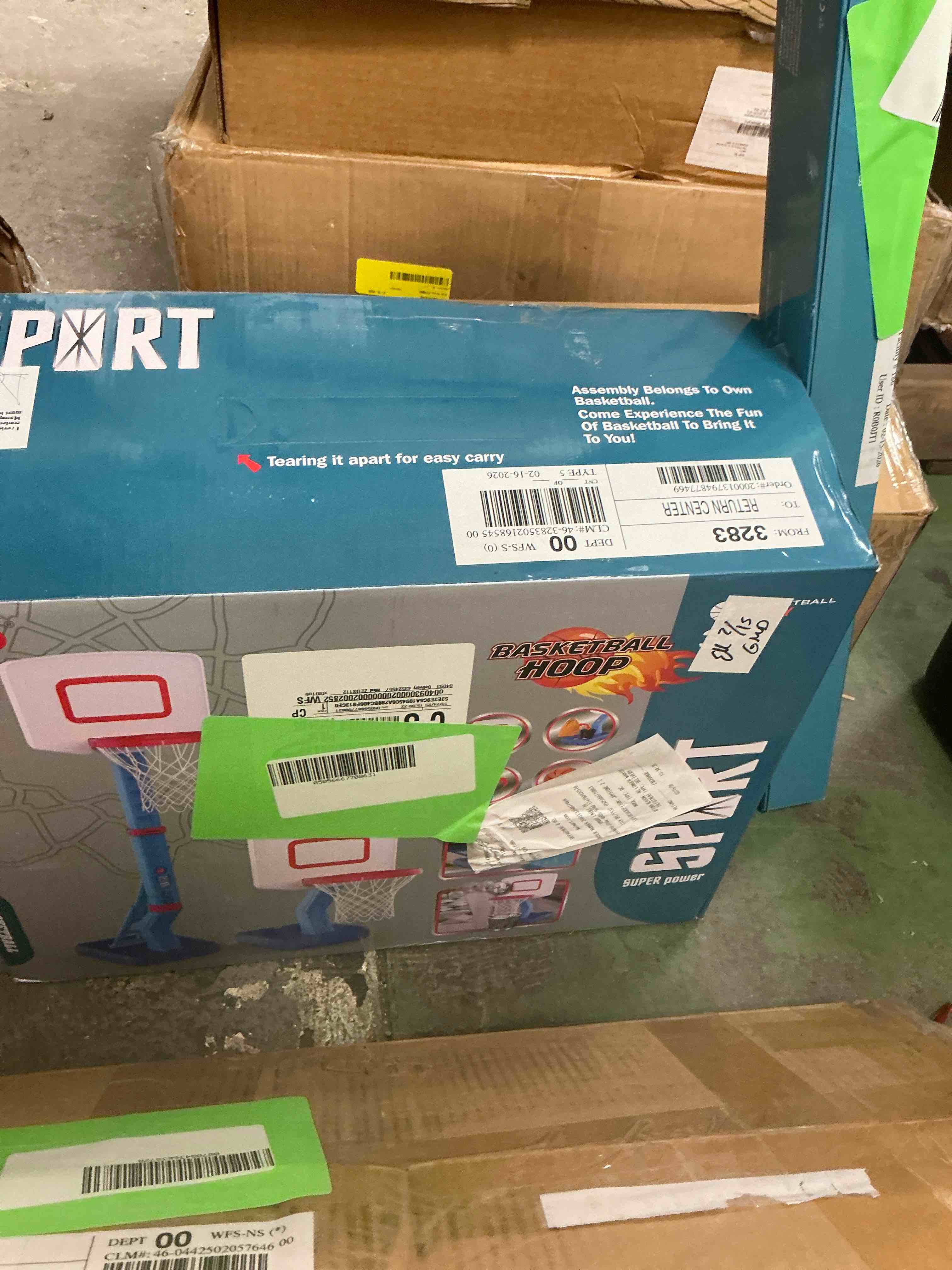 Condition photo showing New/Like New for JoyStone 2 in 1 Kids Basketball Hoop, Toddler Basketball Hoop Indoor Mini Adjustable Poolside Basketball Goals with Ball Pump for Boys Girls Outdoor Toys