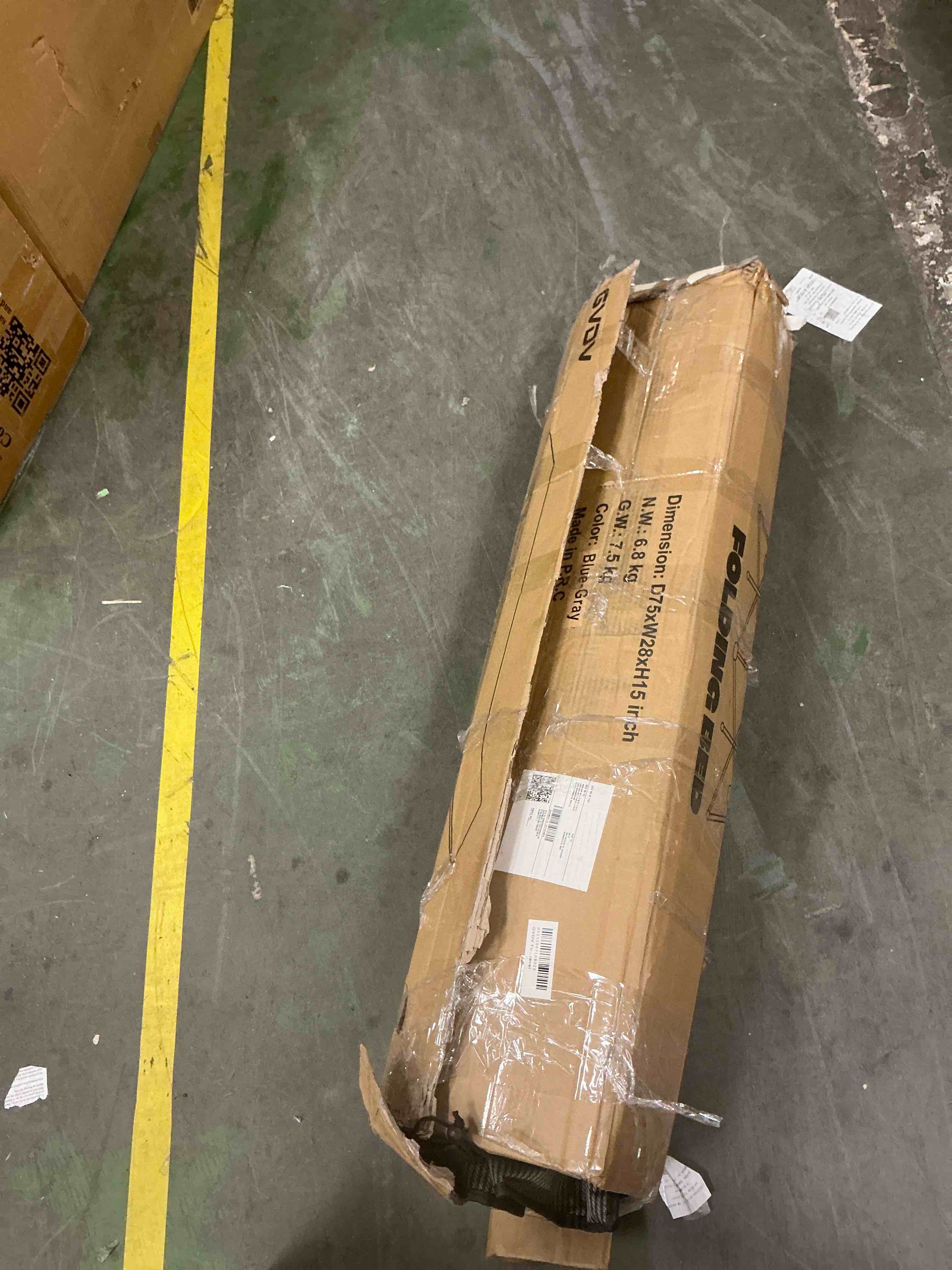 Condition photo showing Good Condition for GVDV Folding Camping Cot with 2 Sided Comfort Mattress, 75*28 inch Double Layer Oxford Fabric Folding Bed, Portable Sleeping Bed Cot for Camp Office Nap Beach Travel