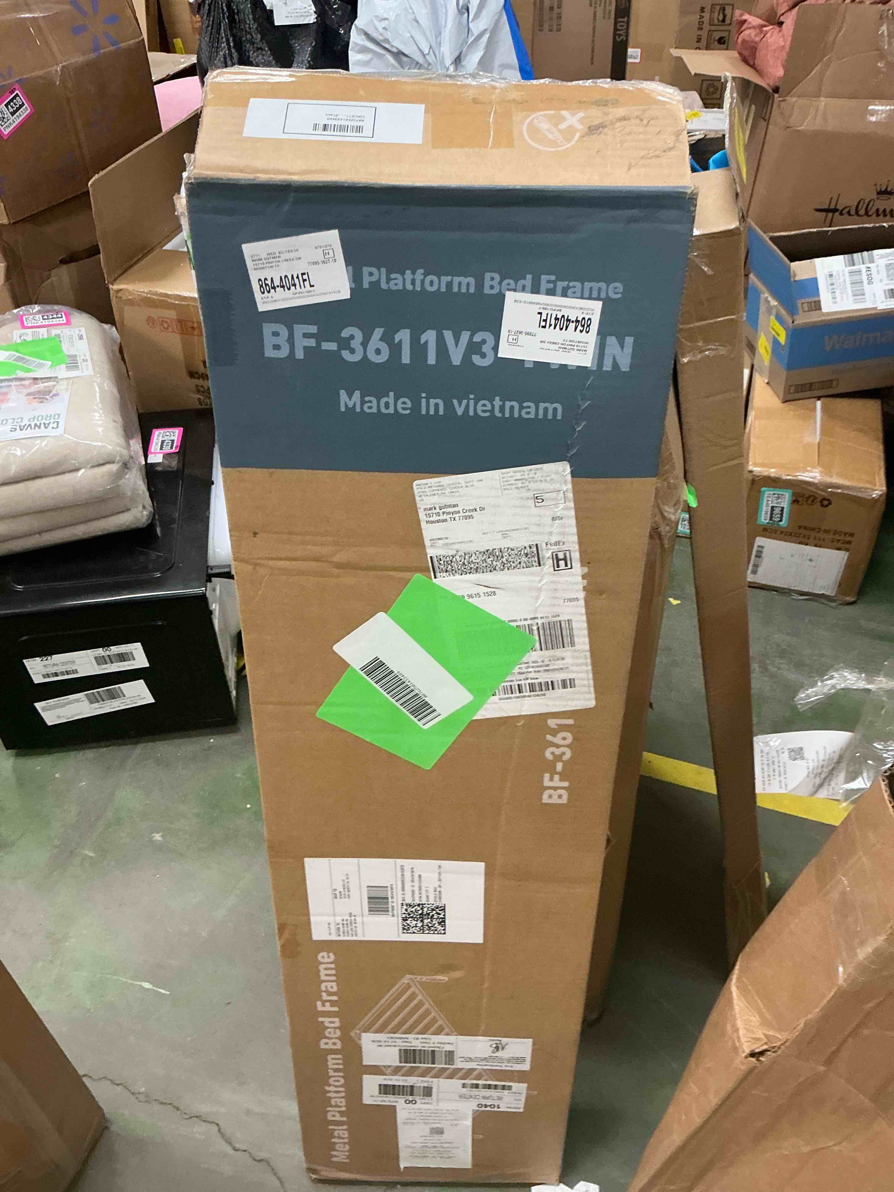 Condition photo showing Good Condition for CONCETTA 14" Twin Bed Frame, Heavy Duty Metal Platform Bed Frame with Underbed Storage for Bedroom, No Box Spring Required, Black