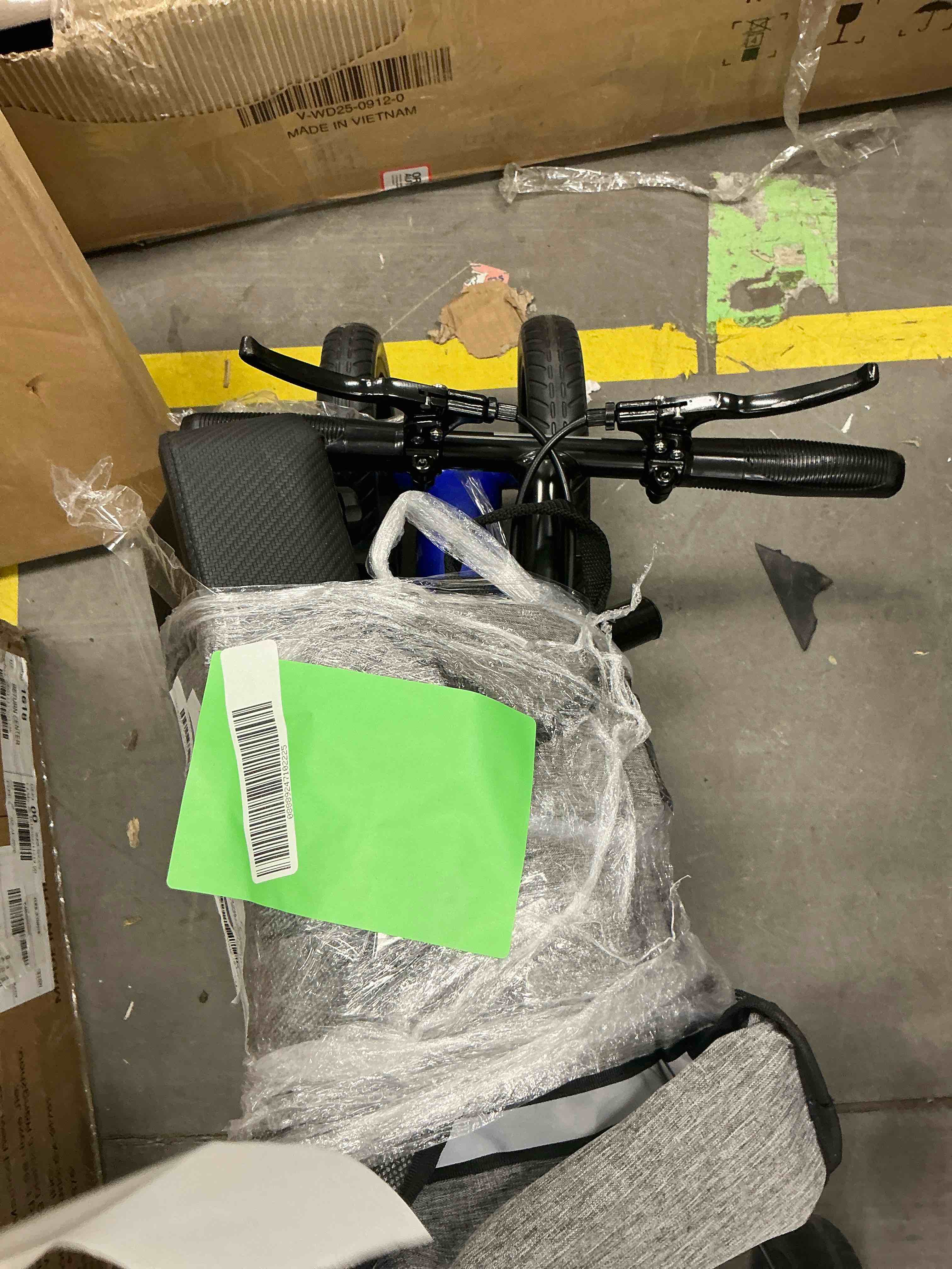 Condition photo showing Good Condition for COSYWILL Steerable Knee Scooter,Economy Knee Walker,All Terrain Foldable Medical Scooter for Foot Injuries Crutches Alternative,Blue