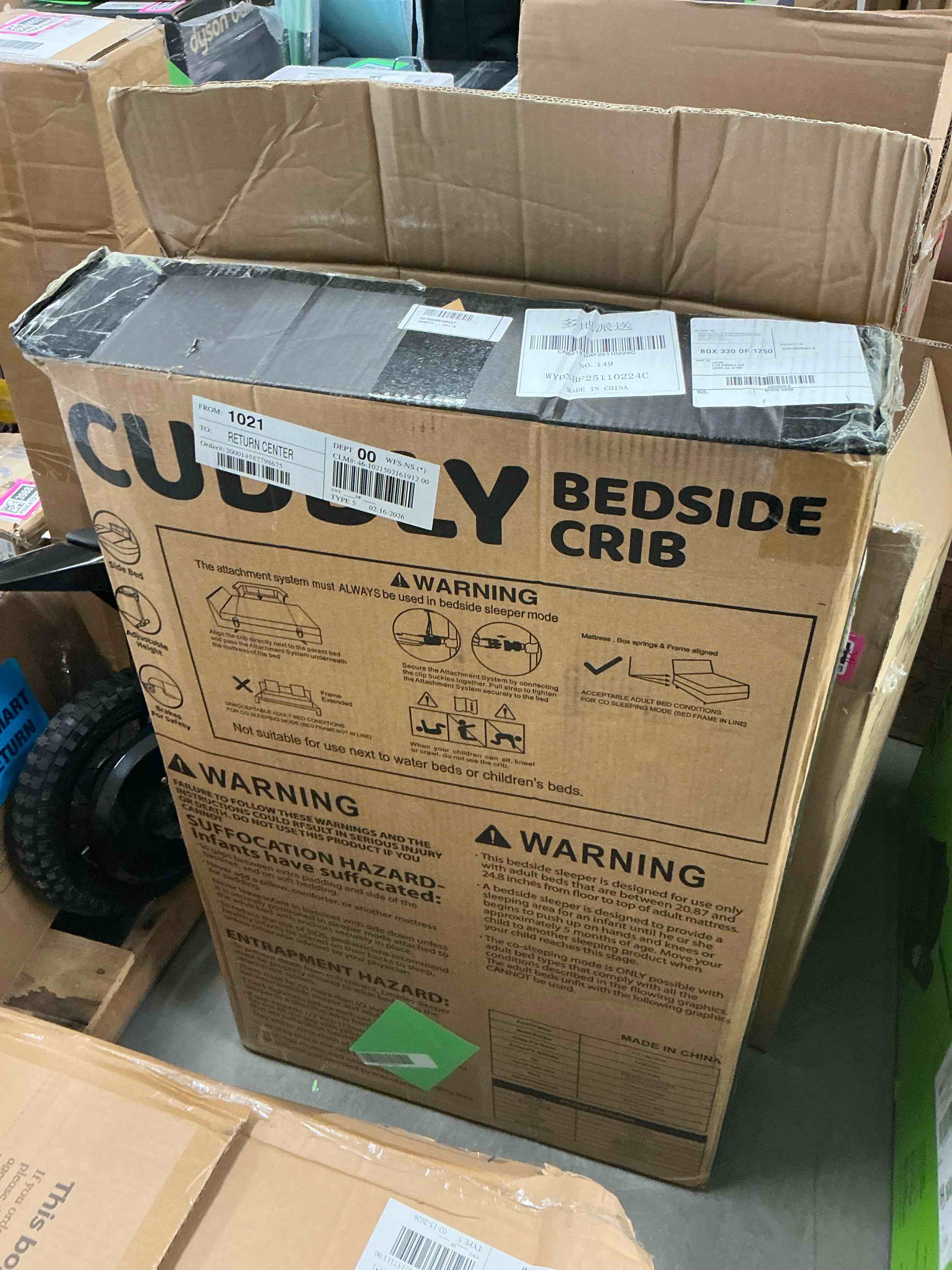 Condition photo showing New/Like New for HARPPA Baby Bassinet Bedside Sleeper - 3-in-1 Cradle for Newborns, with Storage & Wheels, White