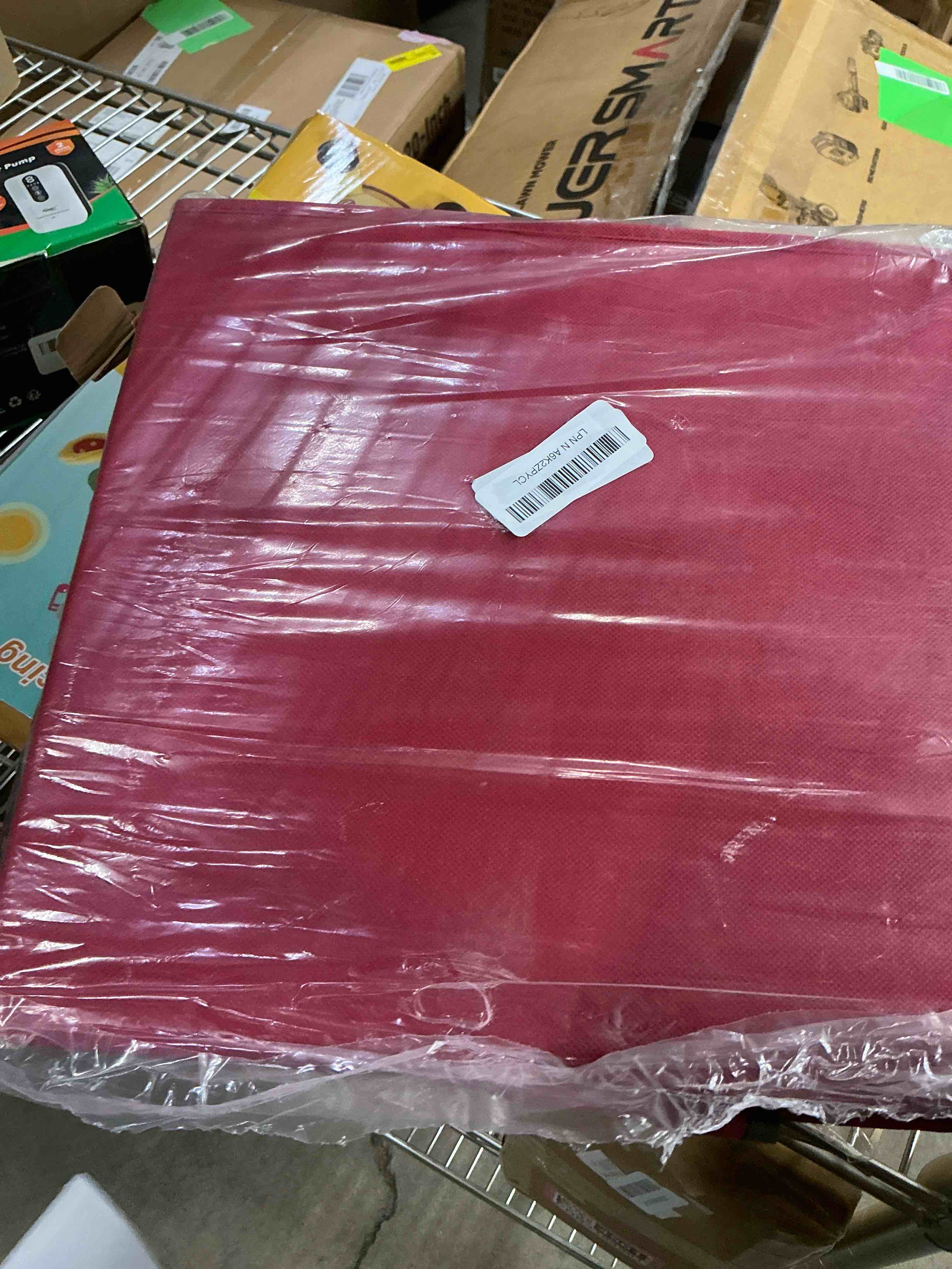 Condition photo showing Good Condition for zober large christmas ornament storage box - stores 128 3" ornaments, with dividers - ornament organizer storage box, durable christmas containers holder - extra pockets, dual zipper - red red 128 - 3" ornaments