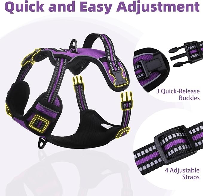 Condition photo showing Good Condition for PUPTECK No Pull Dog Harness Medium Sized, Adjustable Reflective Dog Harness with Handle Easy Control