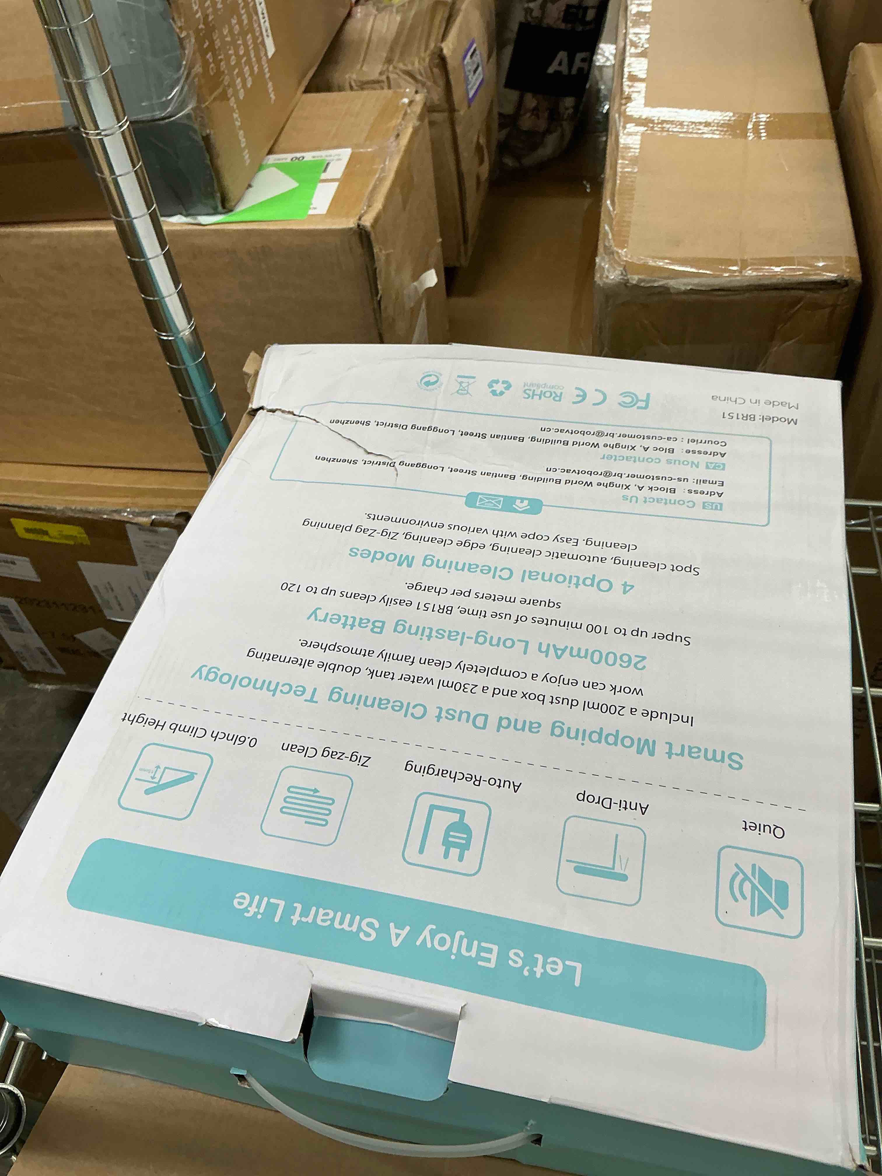 Condition photo showing New/Like New for MAMNV Robot Vacuum and Mop Combo, 2 in 1 Robotic Vacuum Cleaner with Schedule, App/Alexa/Voice Control, Ideal for Hard Floor, Pet Hair, Carpet