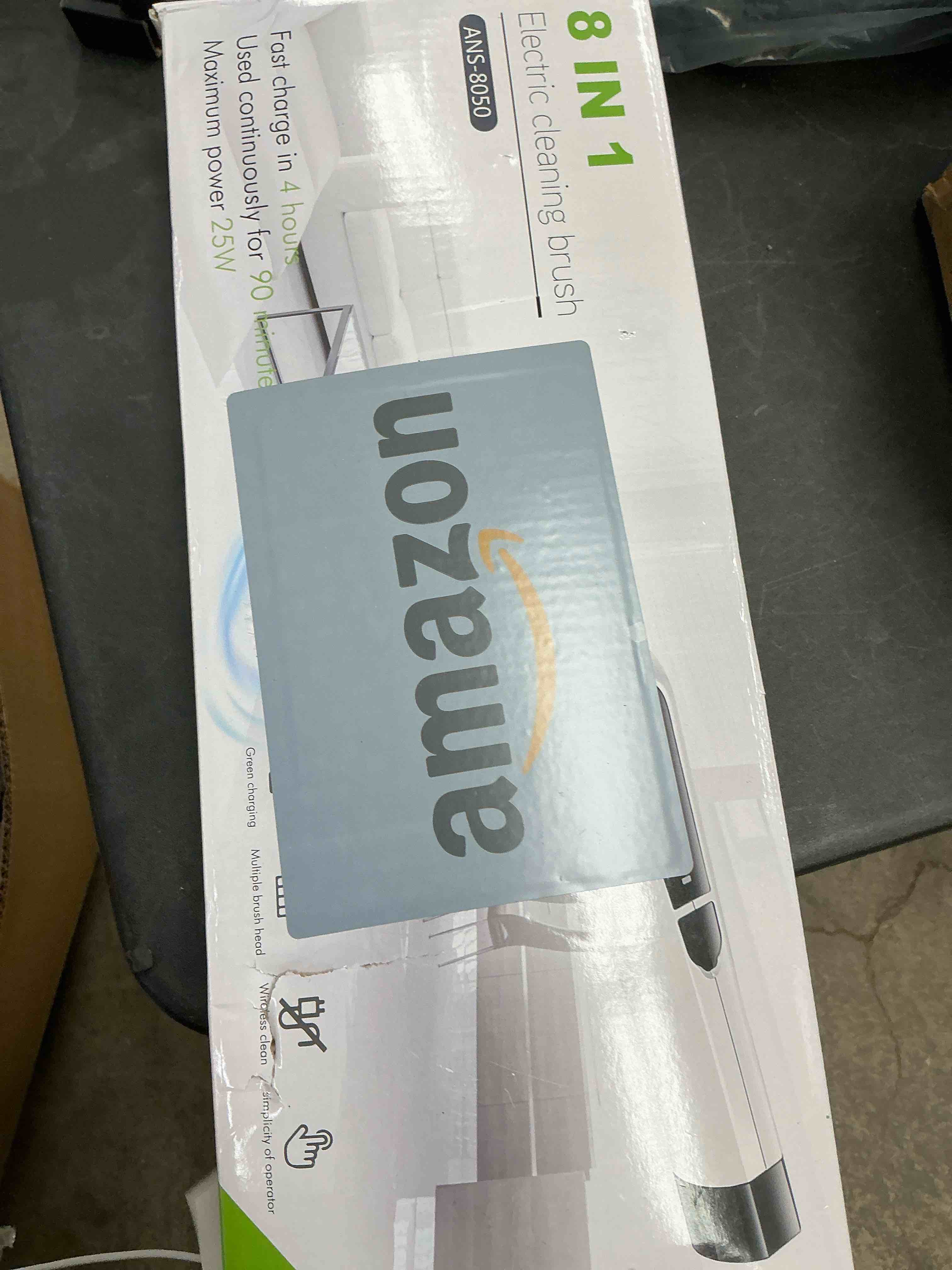 Condition photo showing Good Condition for Electric Spin Scrubber, Cordless Cleaning Brush Scrubber for Home, 8 Replaceable Brush Heads-90Mins Work Time, 3 Adjustable Size, 2 Speeds for Bathroom Shower Bathtub Glass Car