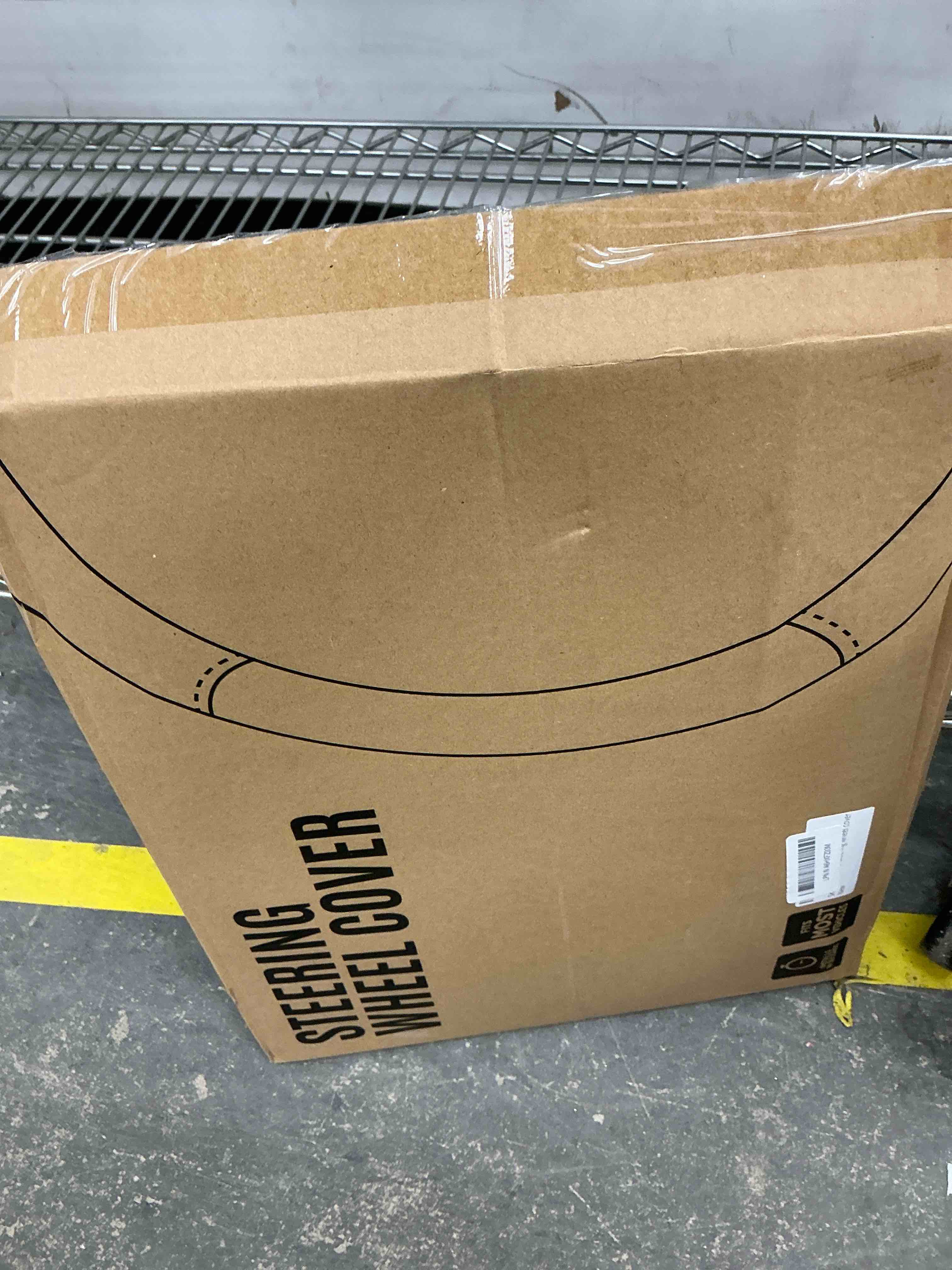 Condition photo showing Good Condition for Skechers Steering Wheel Cover, Memory Foam Car Steering Wheel Cover,14.5-15inch Anti-Slip Safety Comfortable Desgin, Universal Accessory for Diverse Cars, Truck,SUV (Black & Black)