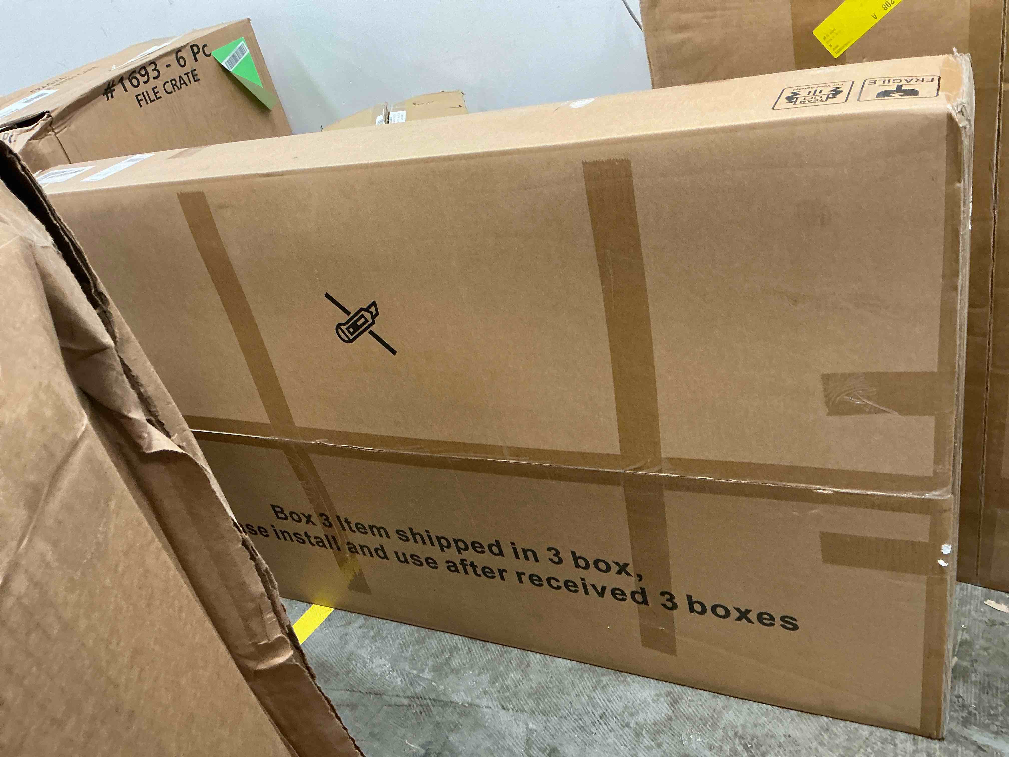 Condition photo showing As Is for Ktaxon Modern U-Shape Sectional Sofa Soft Linen Fabric Sectional Couch Double Wide Chaise Lounge Couch with Metal Feet for Apartment Living Room Dar