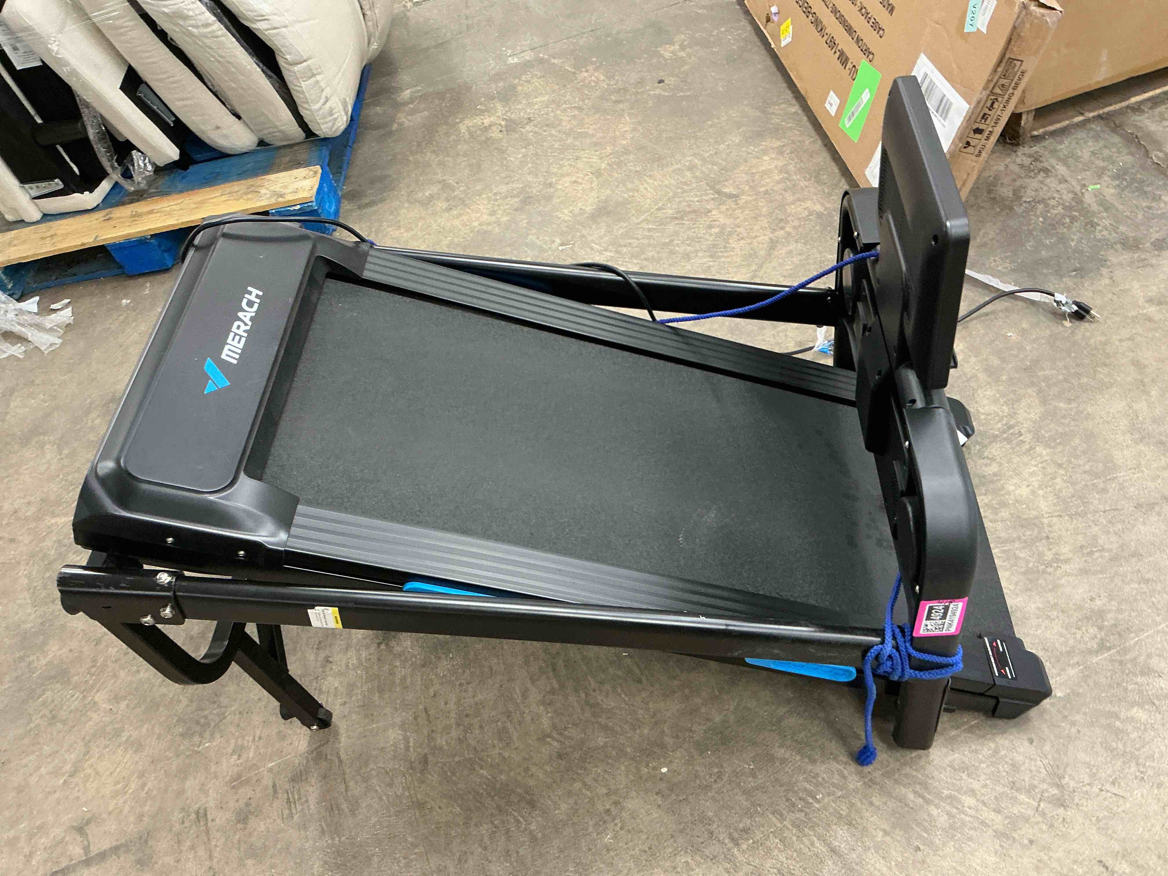Condition photo showing New/Like New for MERACH Folding Treadmill with 15% Auto Incline, Fitness Treadmill for Home with APP, 300 lbs Capacity