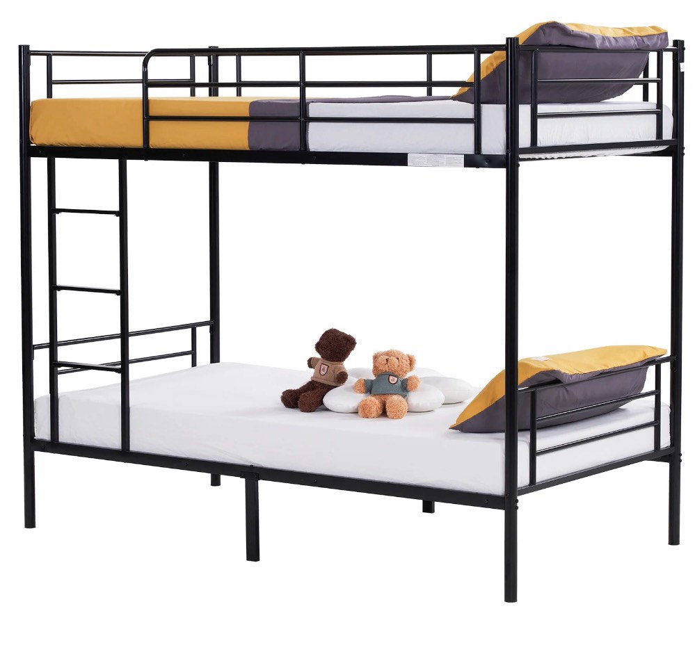 Zimtown Twin over Twin Steel Bunk Beds Frame  78  x 42  x 65  with Ladder Bedroom Dorm Room for Kids Adult Children