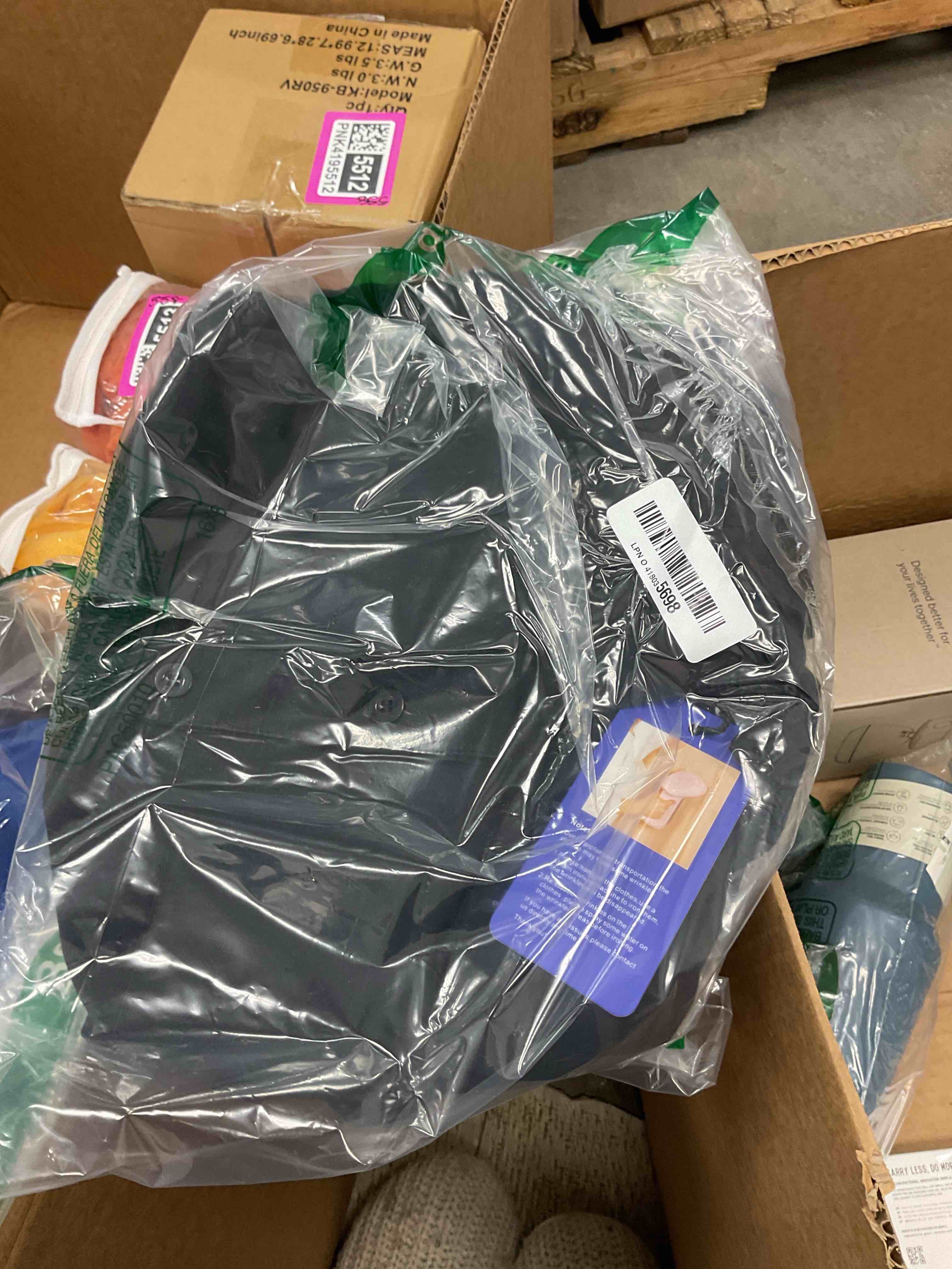 Condition photo showing Good Condition for chouyatou Women's Spring Button Down Cotton Shirt Dress Summer Flowy Side Slit Maxi Shift Dress Large Black