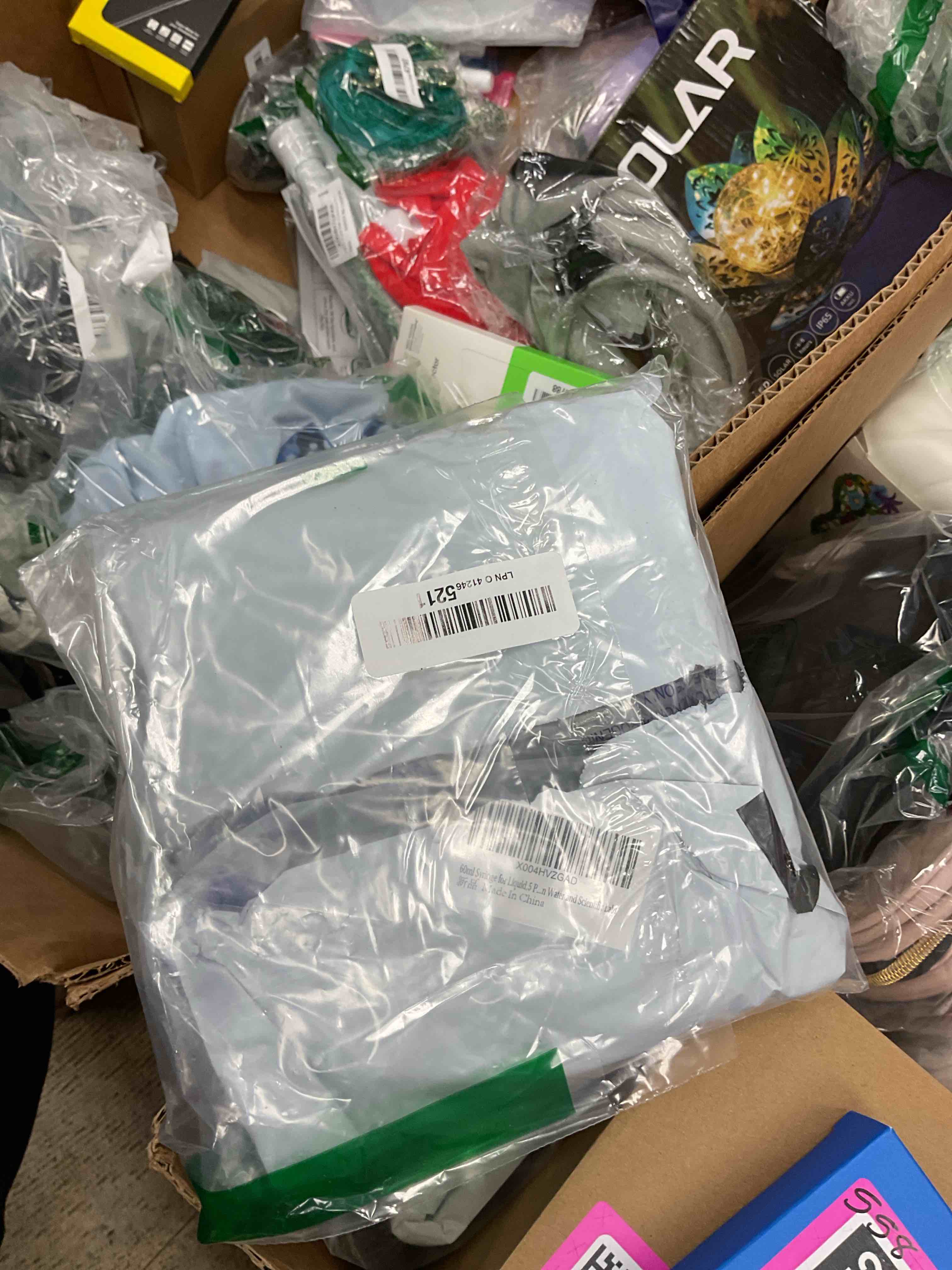 Condition photo showing Good Condition for 60ml Syringe for Liquid,5 Pack Large Plastic Syringes with Adapters and Cap,Individually Sealed Syringe for Feeding,Irrigation Water and Scientific Labs 60ML 5