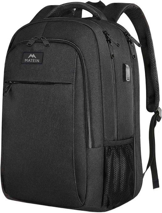 MATEIN Extra Large Backpack, 17 Inch Travel Laptop Backpack with USB Charging Port, Anti Theft TSA F