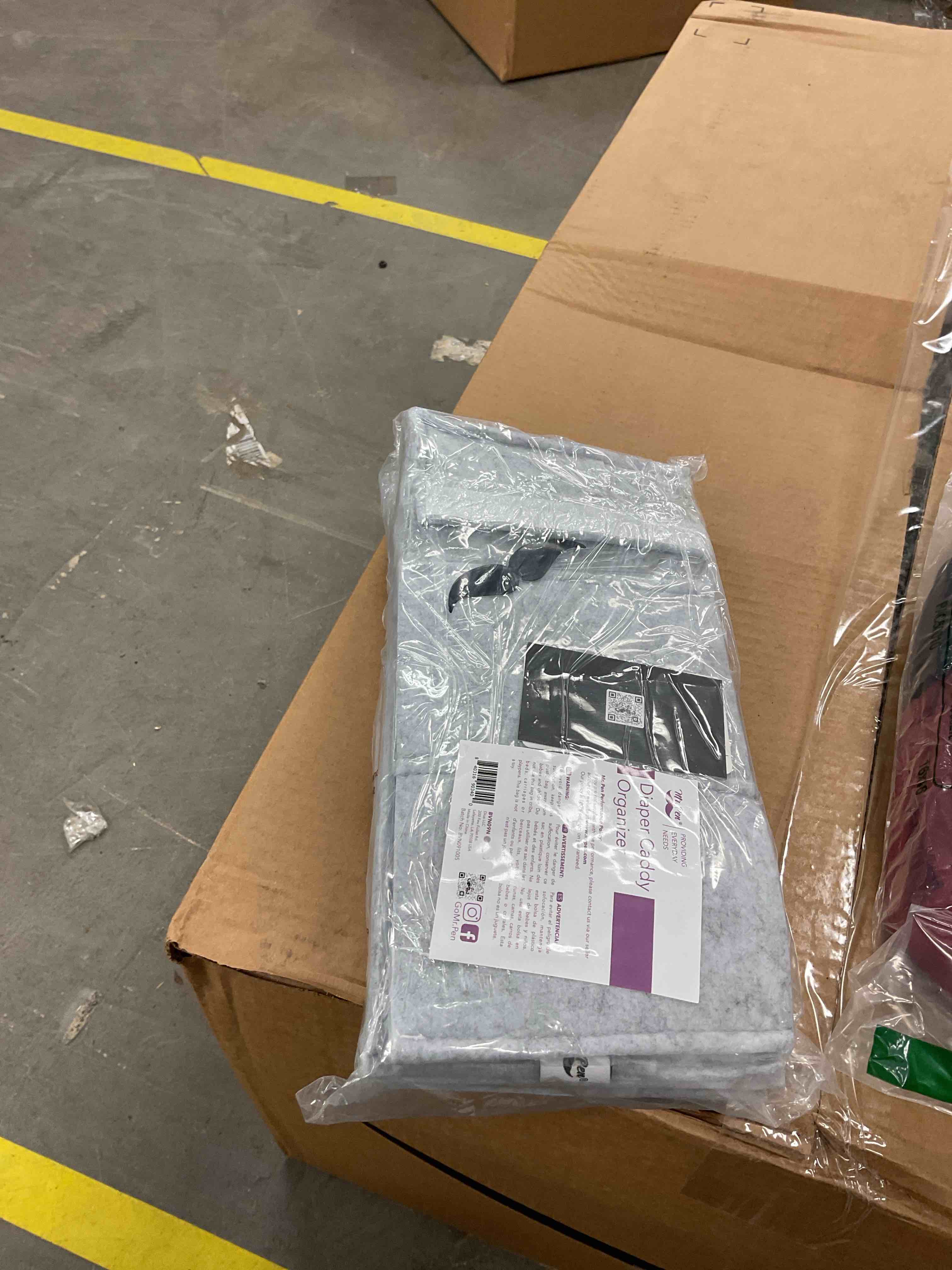 Condition photo showing New/Like New for Mr. Pen- Baby Diaper Caddy Organizer  Diaper Organizer  Gray