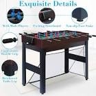 48 16 in 1 multi game table combo game table set for game room multifunctional game table with bow arrow basketball football hockey foosball shuffleboard ping pong chess checker bowling
