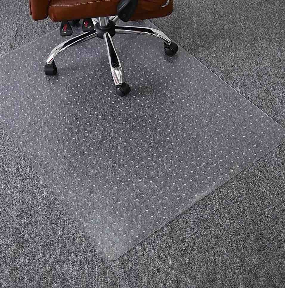 Homieway Office Chair Mat for Carpet - Computer Desk Chair Mat for Carpeted Floors, Easy Glide Rolling Plastic Floor Mat for Office Chair on Carpet for Work, Home, Gaming,36"x48"