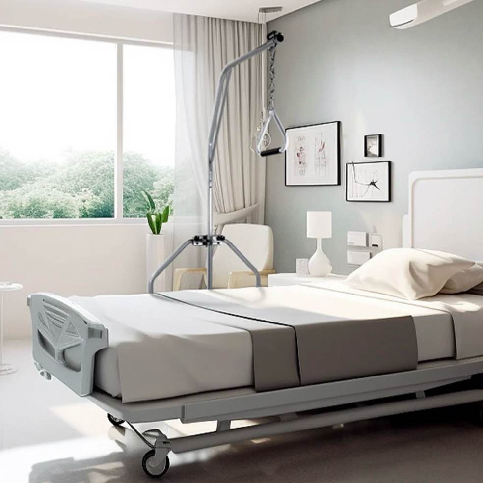 Bed Trapeze, Trapeze Bar for Bed Mobility, Free Standing Trapeze Bar, Assisting Patient and Elderly in Bed, Strong and Work Well.